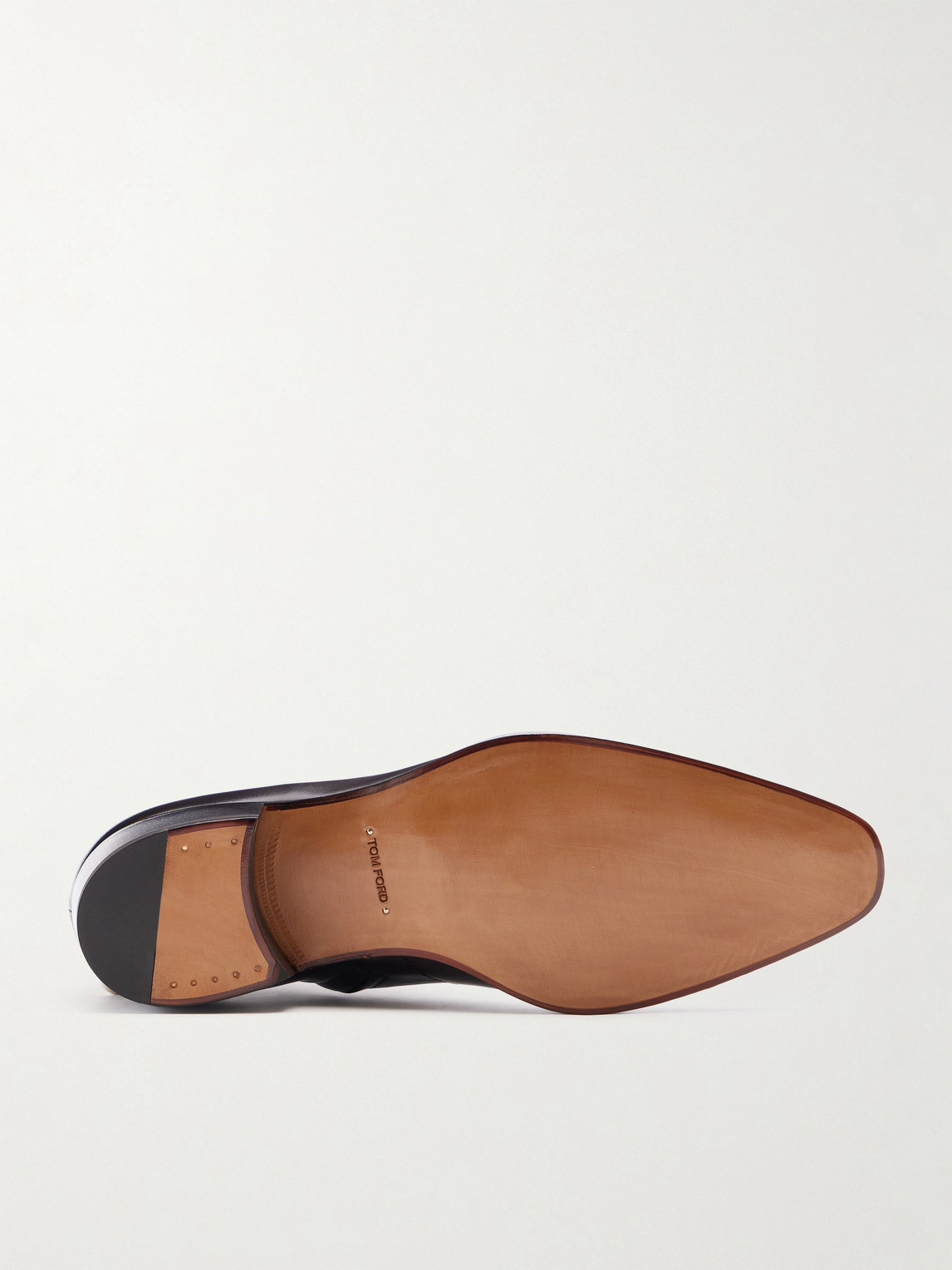 Tom Ford Leather Boots In Black