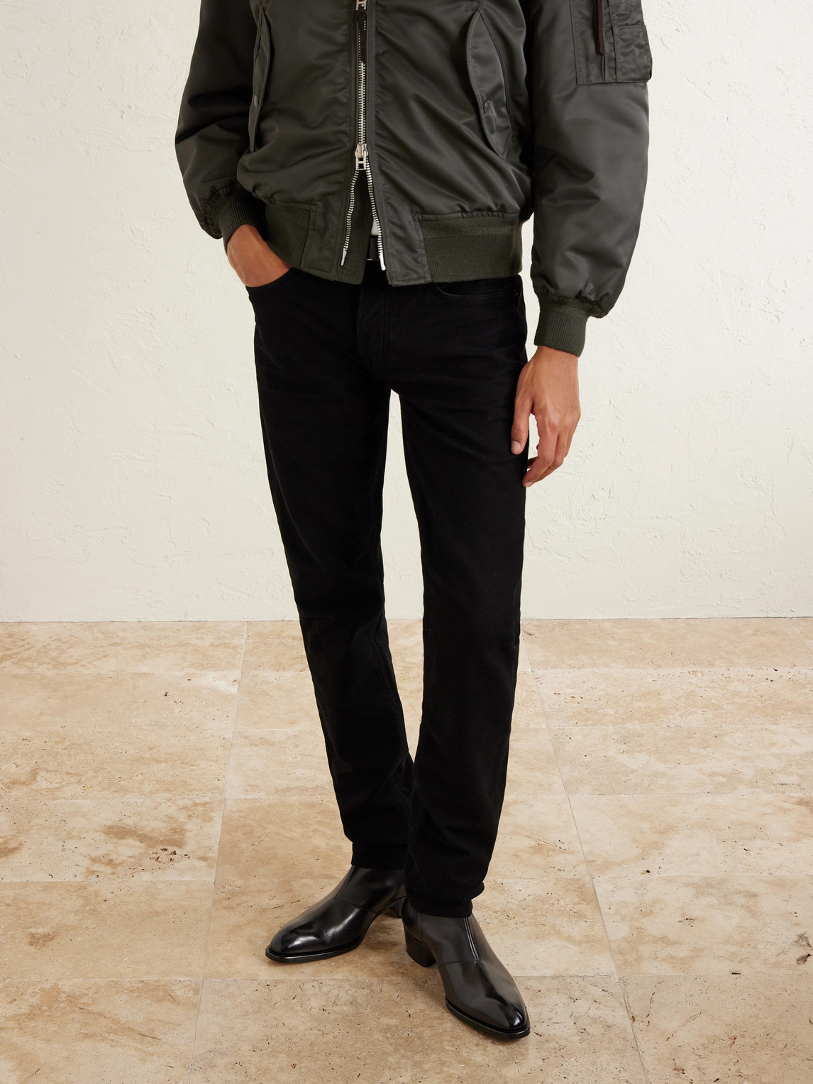 Tom Ford Leather Boots In Black