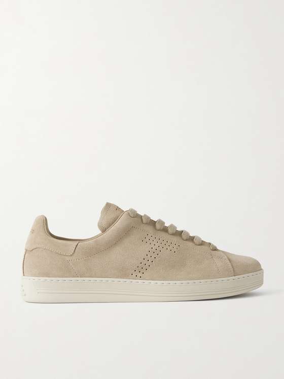 Tomford Warwick Perforated Suede Sneakers