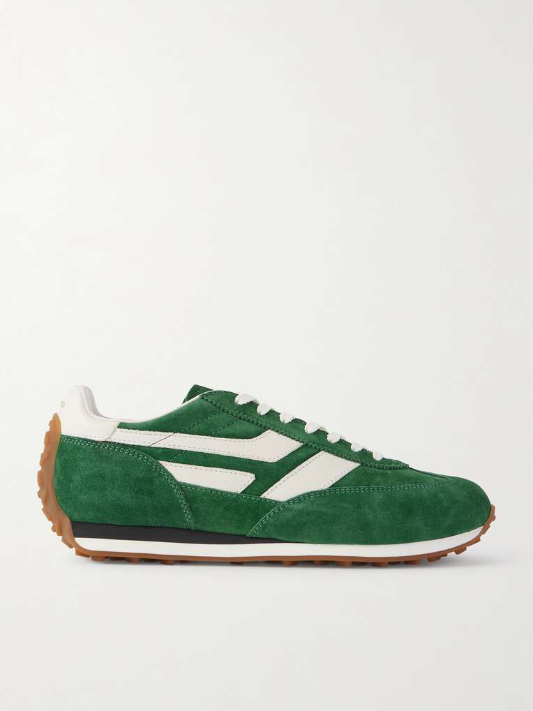 Tom Ford — Mick Leather-Trimmed Suede Sneakers