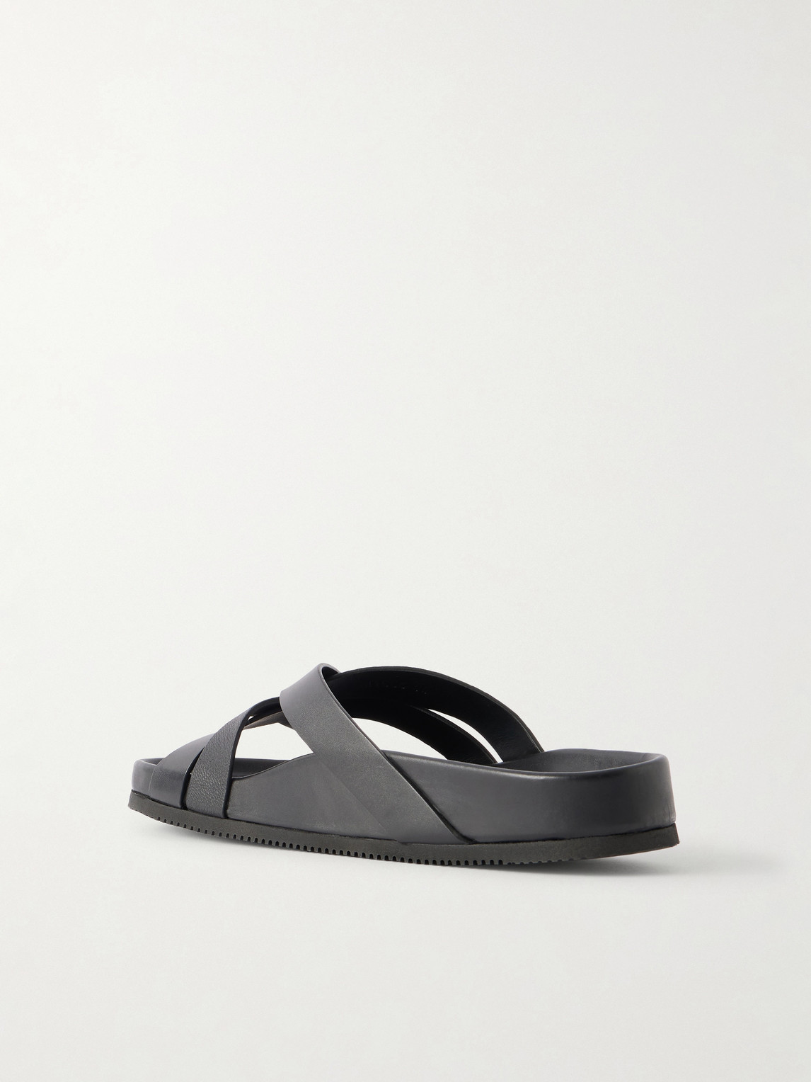 Tom Ford Sandals Open Toe Cross Strap Textured Sole In Black