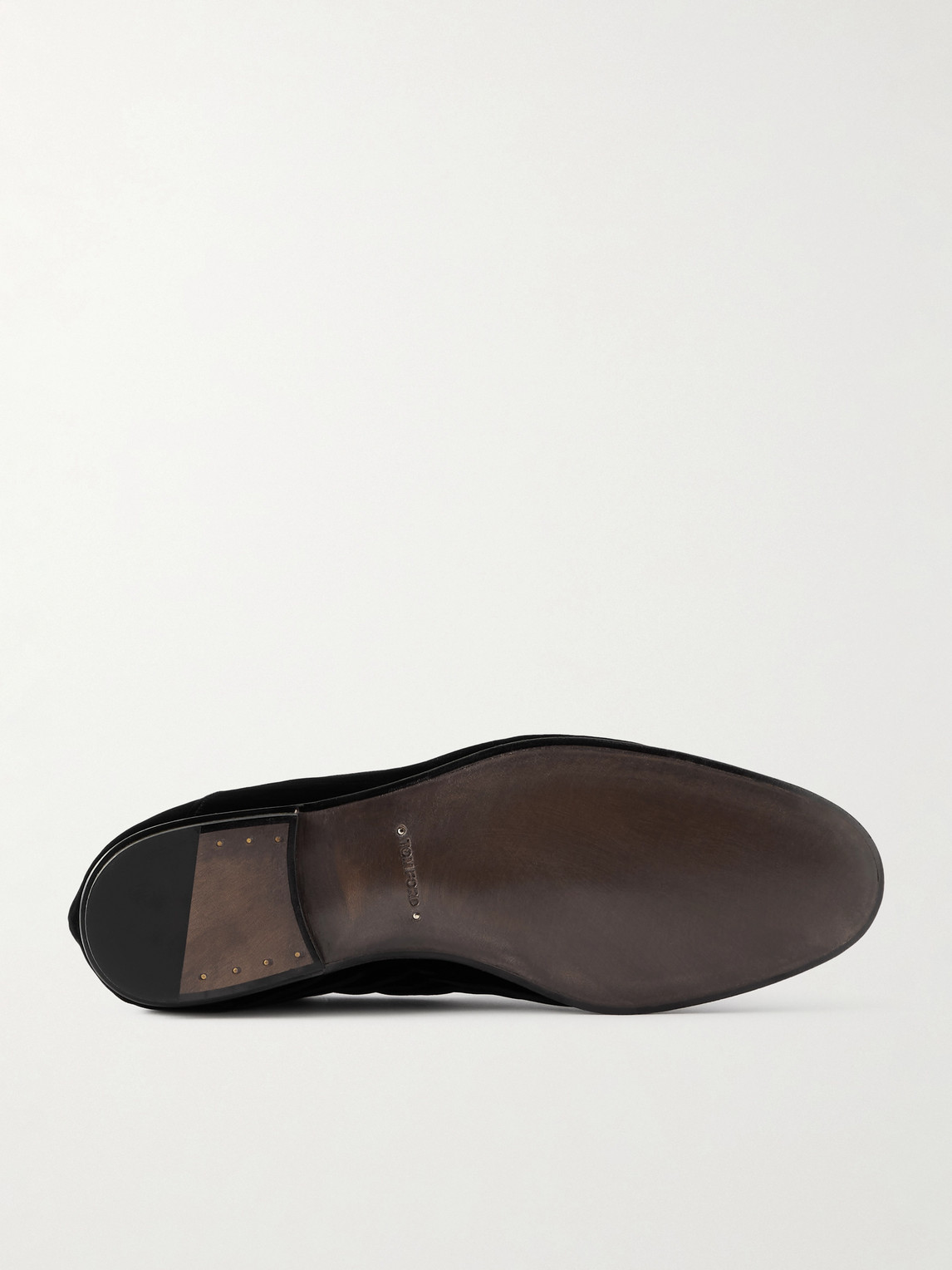  Tom Ford - Steven Striped Velvet Slippers - Men - Black - Eu 40 