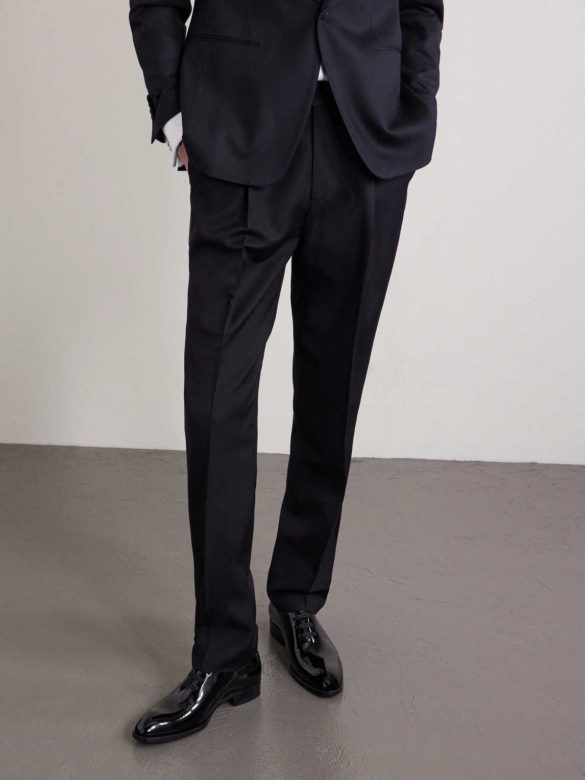 Tom Ford Elkan Patent-Leather Oxford Shoes EU 45