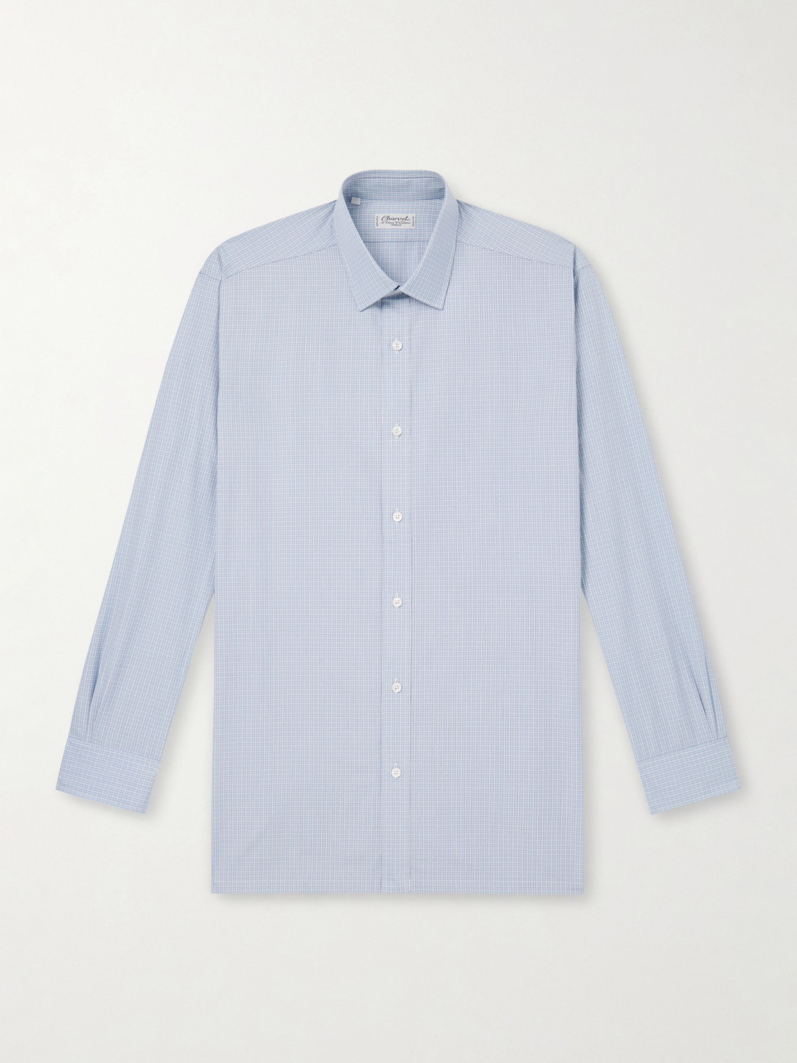 Charvet Checked Cotton-Poplin Shirt - Men