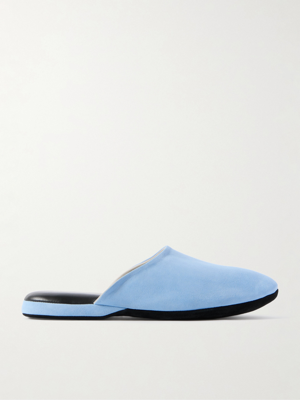 Charvet Suede Slippers In Blue