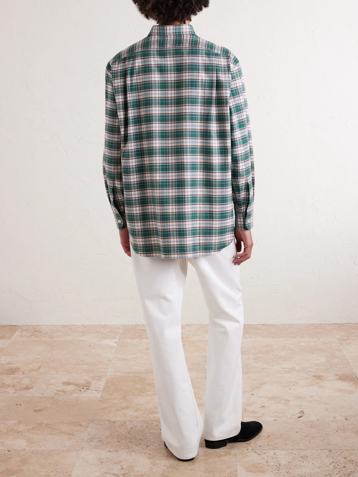 Cotton-Flannel Shirt Checked