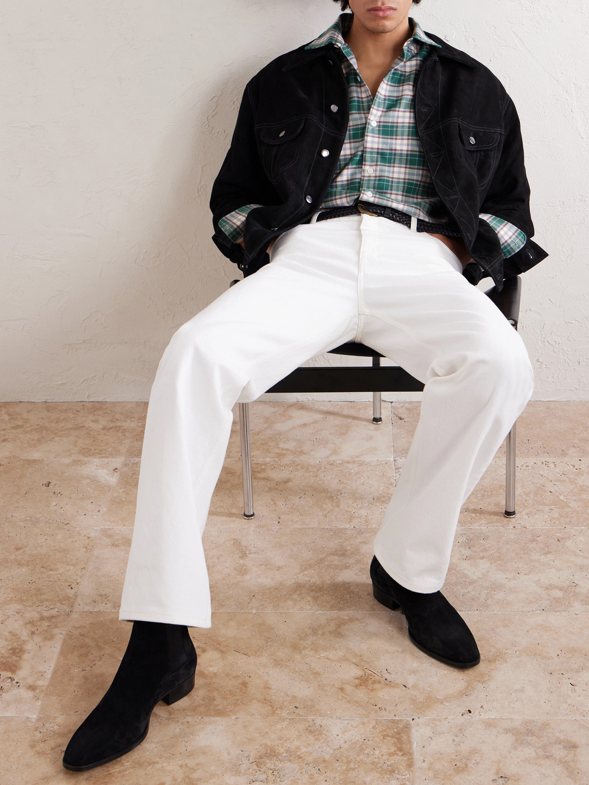 Cotton-Flannel Shirt Checked