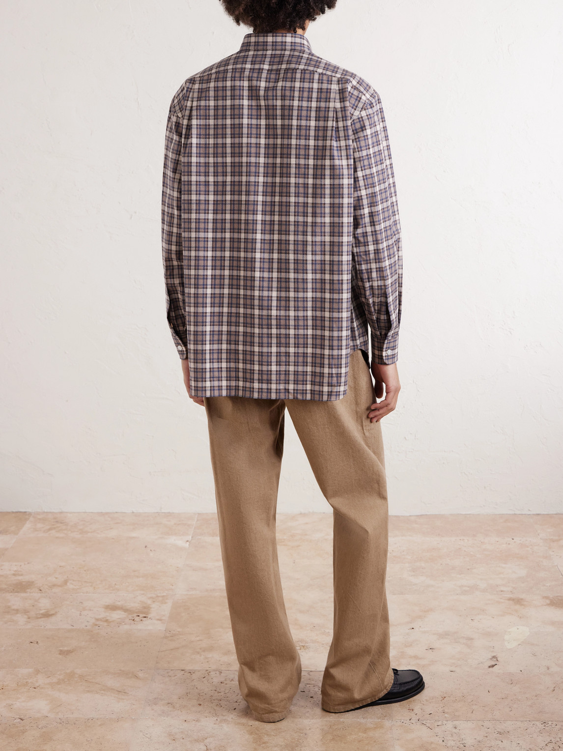 Cotton-Flannel Shirt Checked