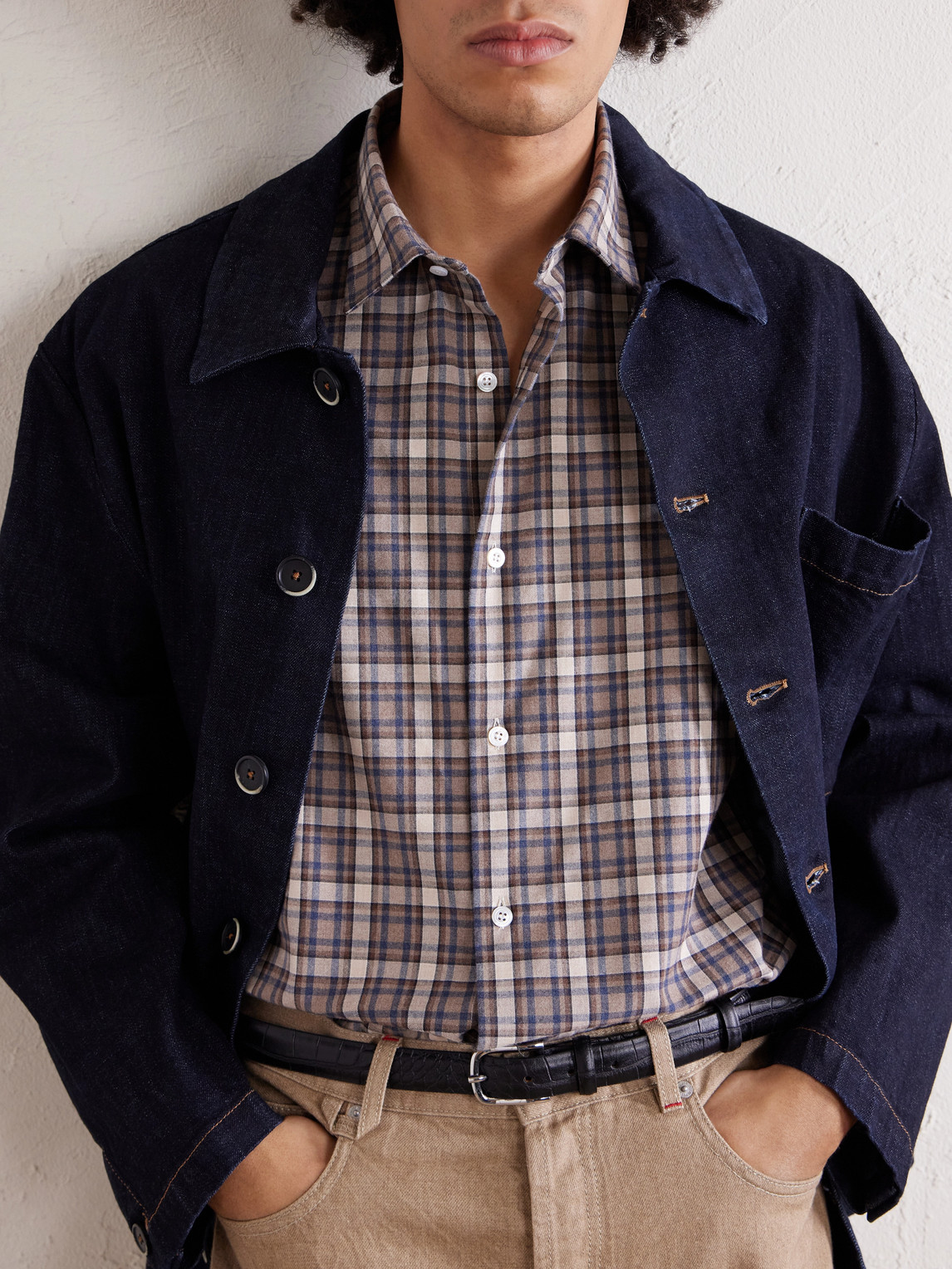 Cotton-Flannel Shirt Checked