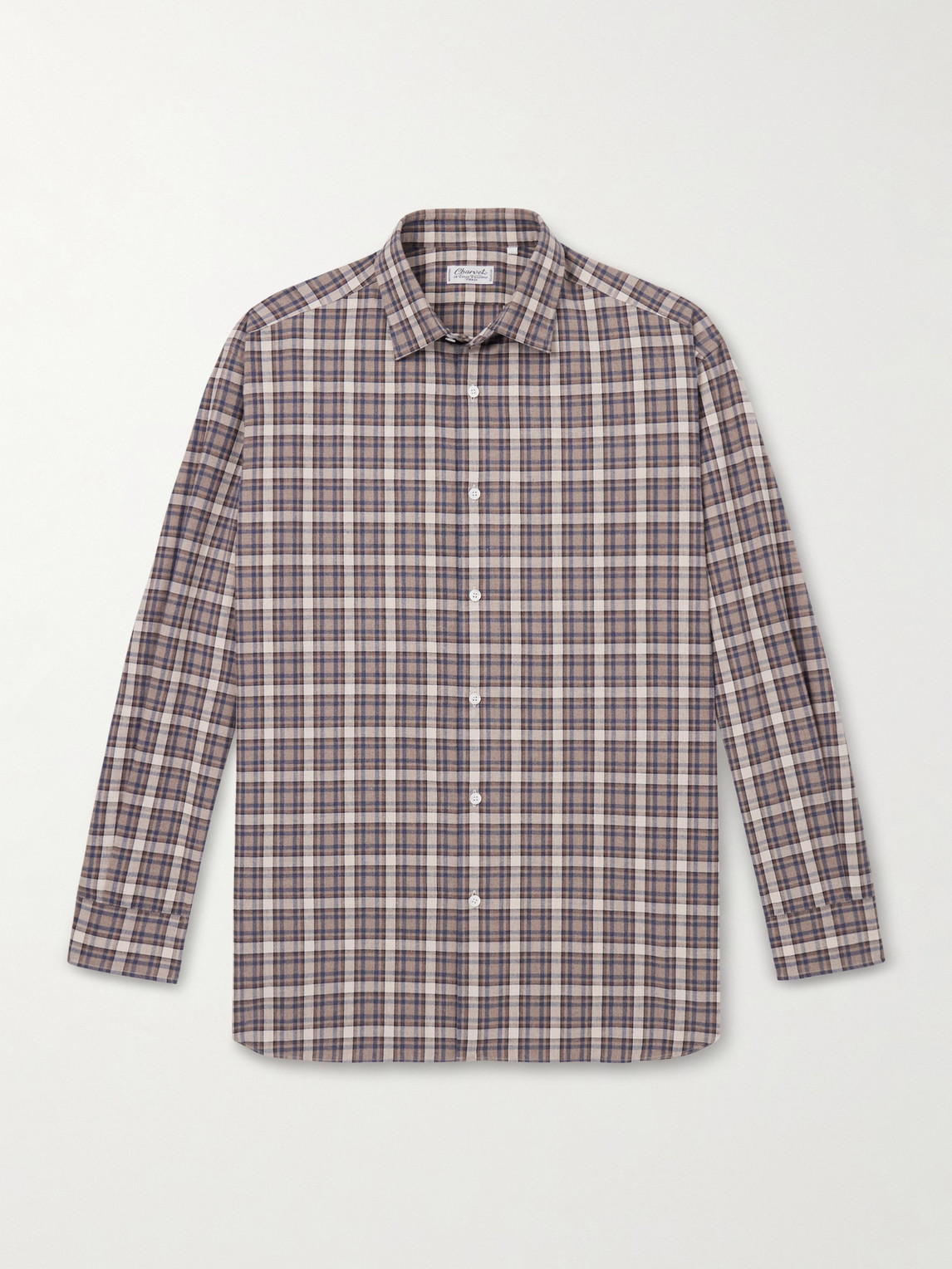 Charvet Checked Cotton-Flannel Shirt - Men