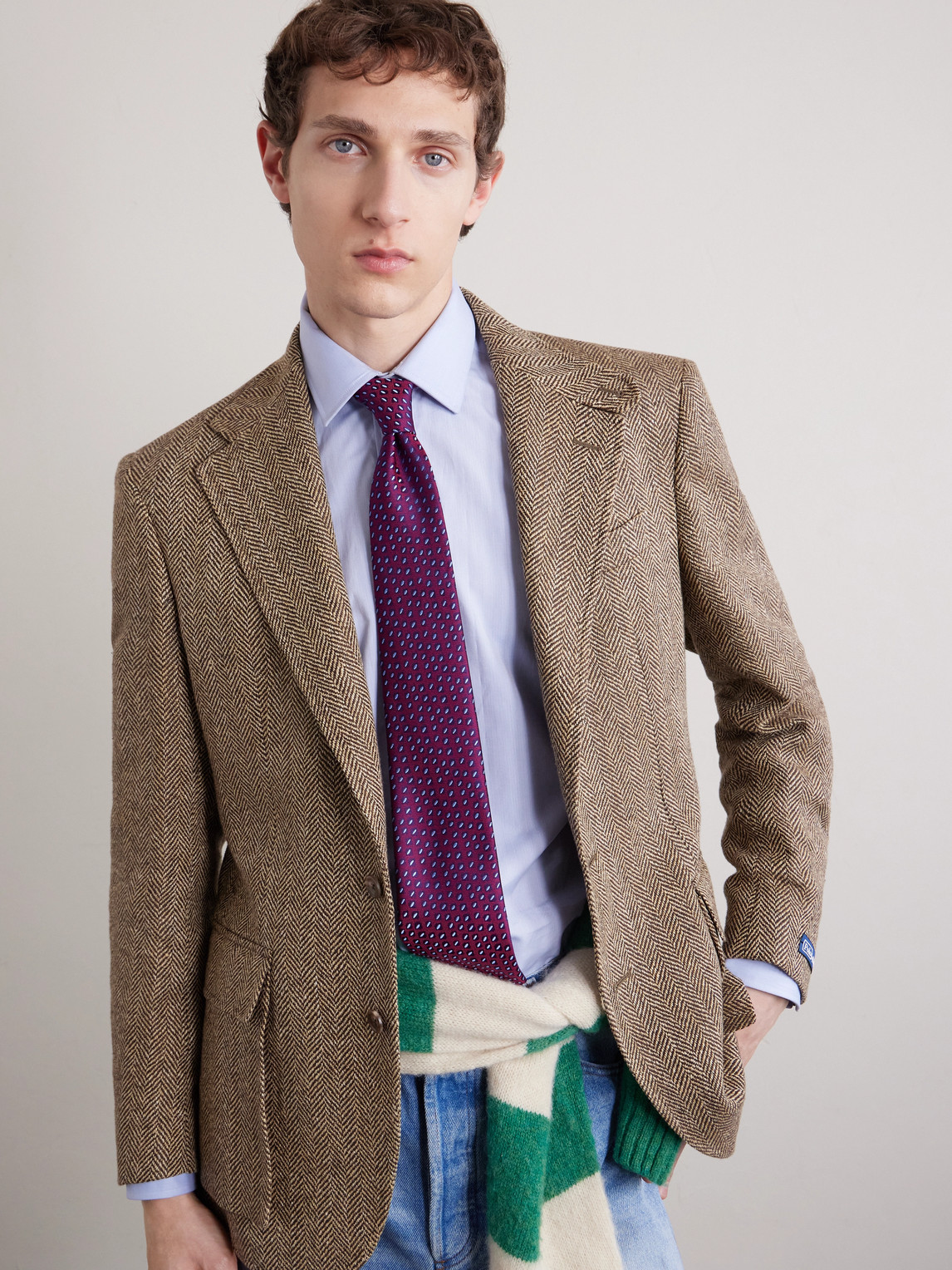 8.5cm Embroidered Silk-Jacquard Tie — 2