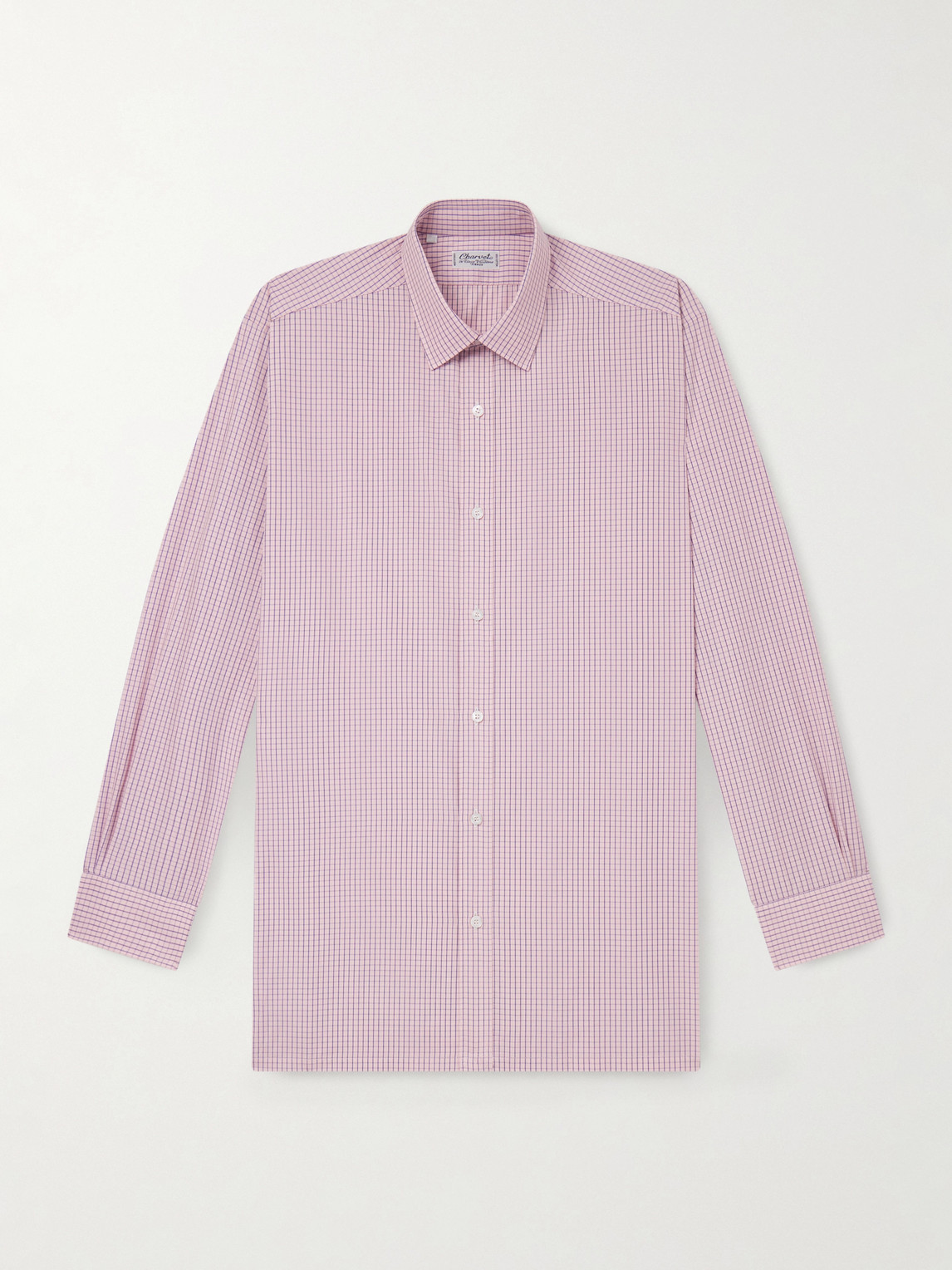 Charvet Checked Cotton-Poplin Shirt - Men