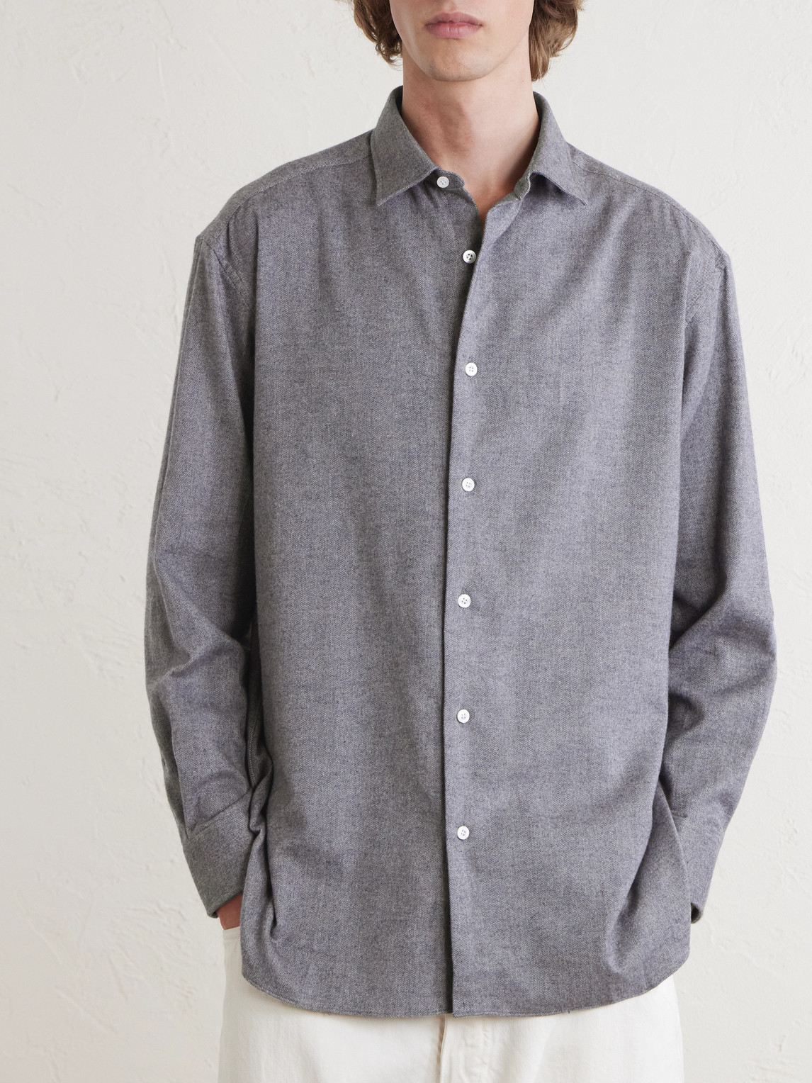 Herringbone Cotton Shirt