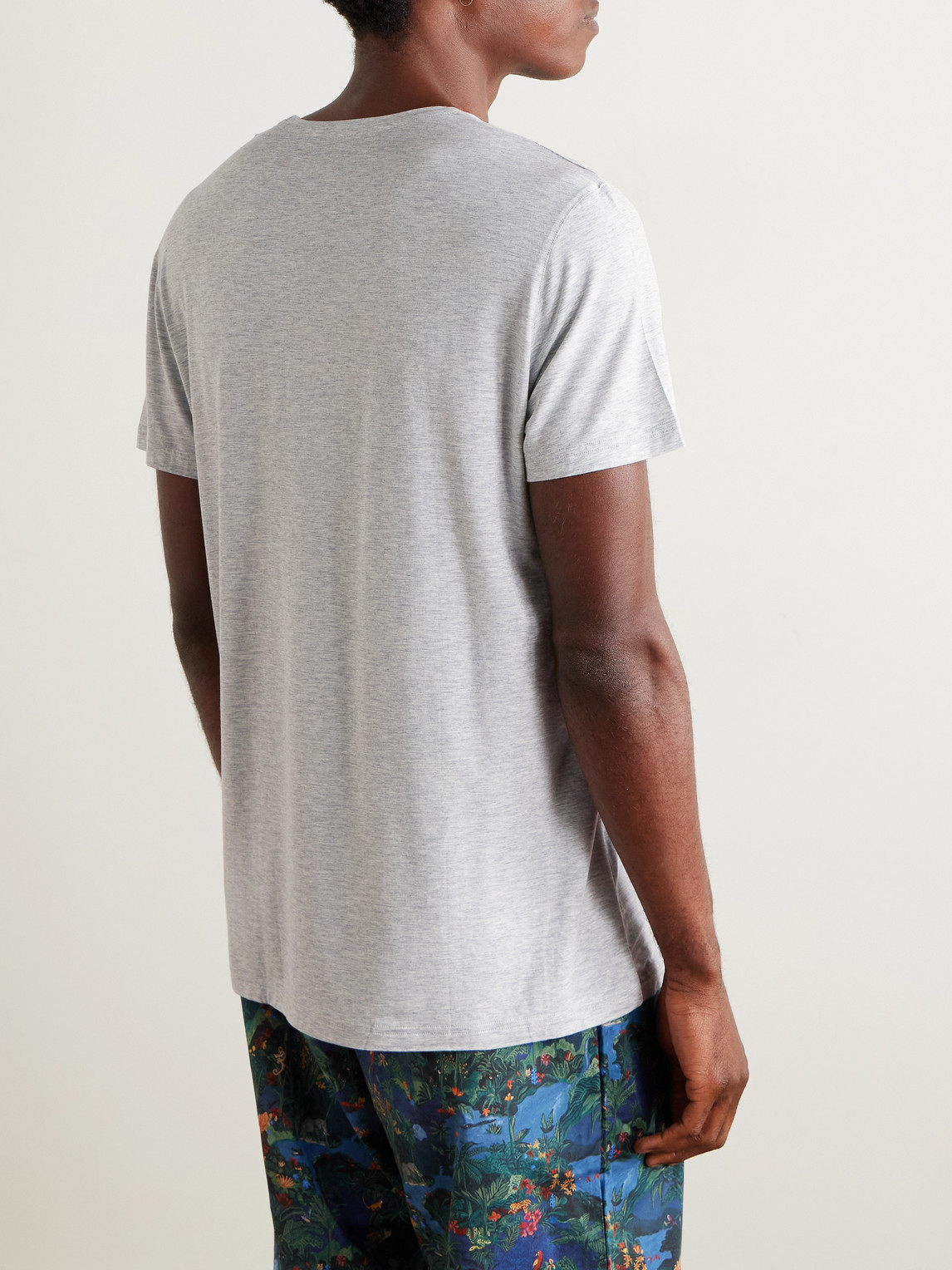  Derek Rose - Marlowe 1 Stretch Modal Jersey T-shirt - Men - Gray - M 