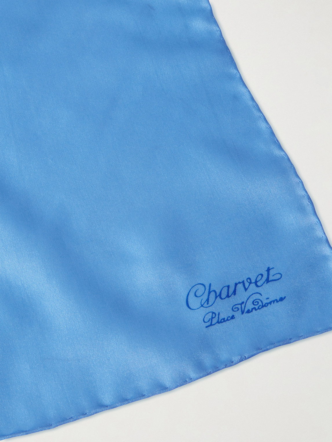  Charvet - Silk Pocket Square - Men - Blue 