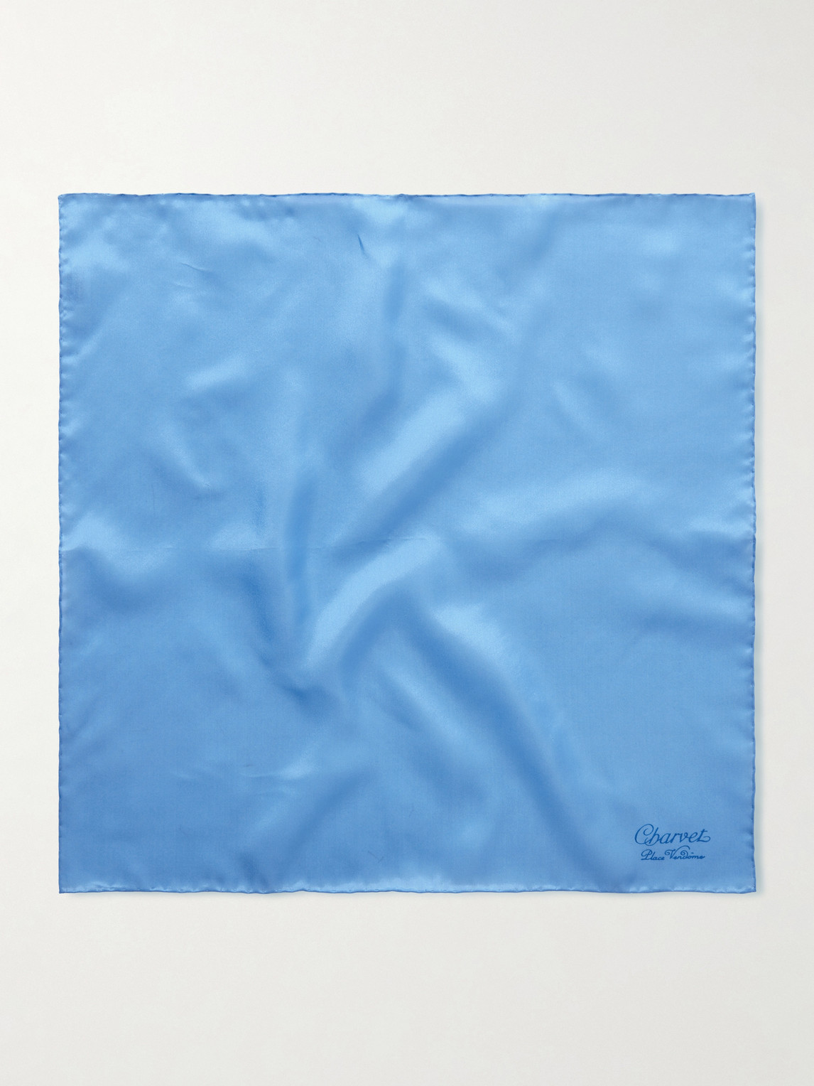  Charvet - Silk Pocket Square - Men - Blue 