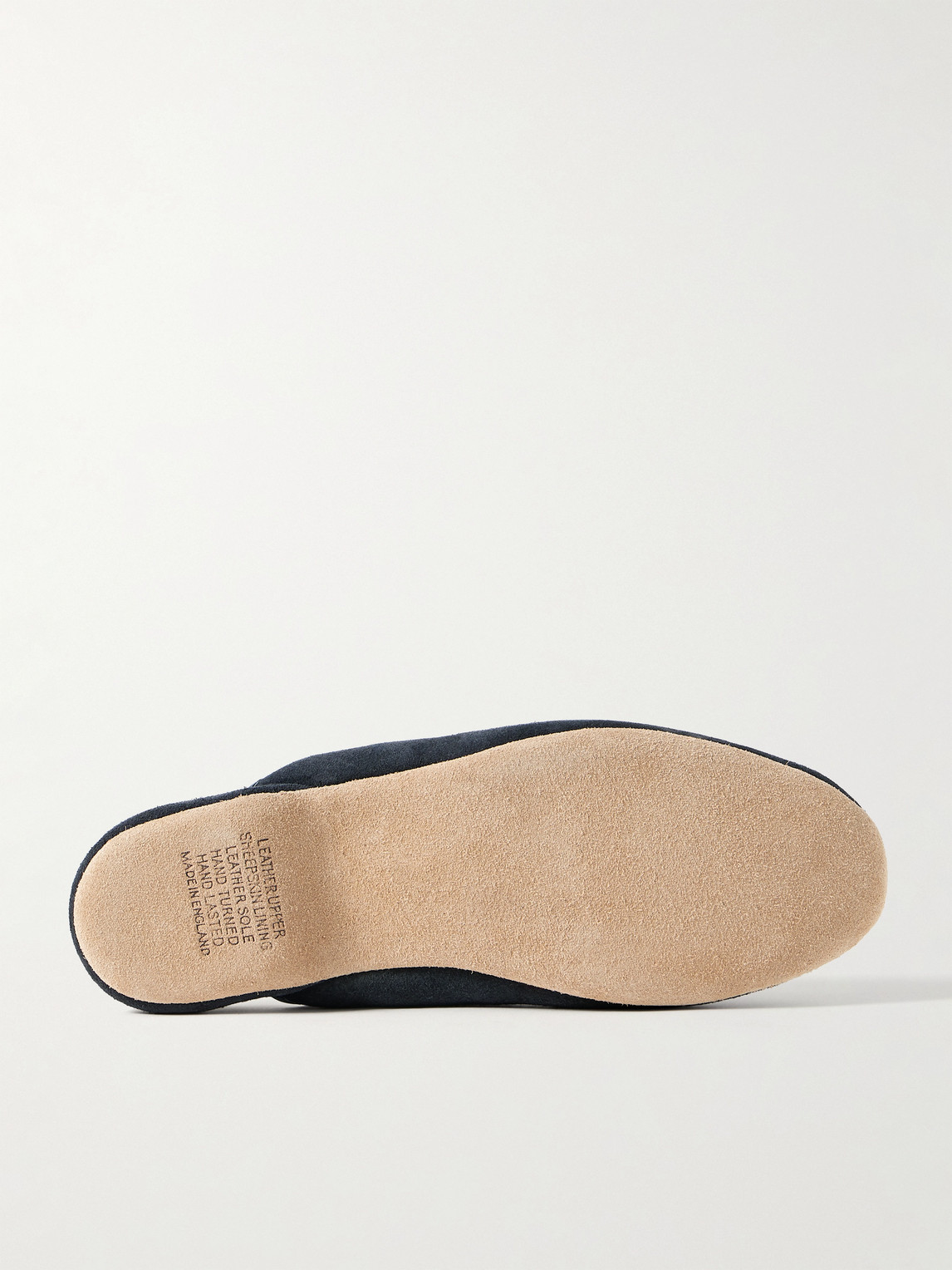 Derek Rose Shearling-lined Suede Slippers In Blue