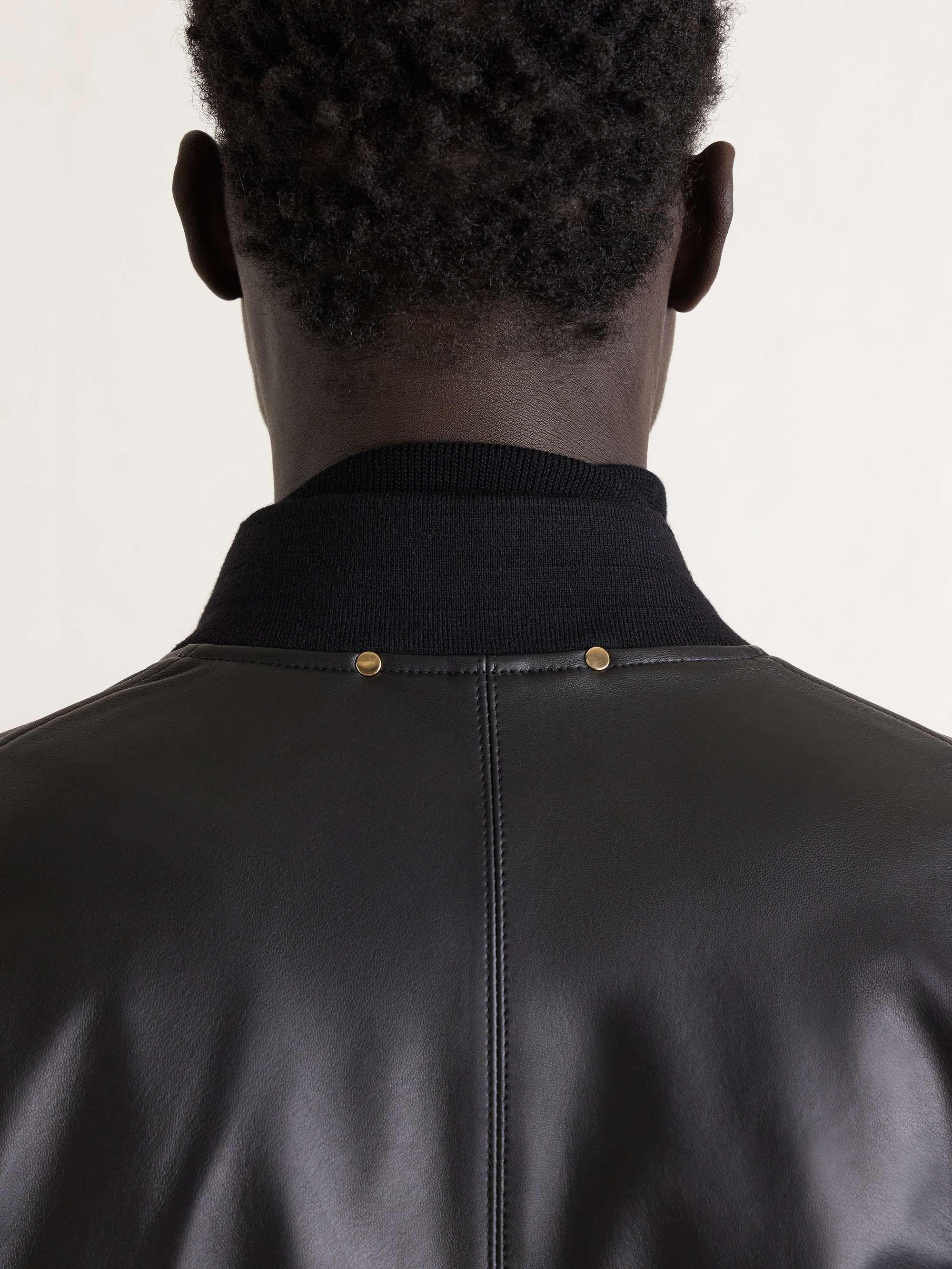 PAUL SMITH Leather Bomber Jacket for Men | MR PORTER