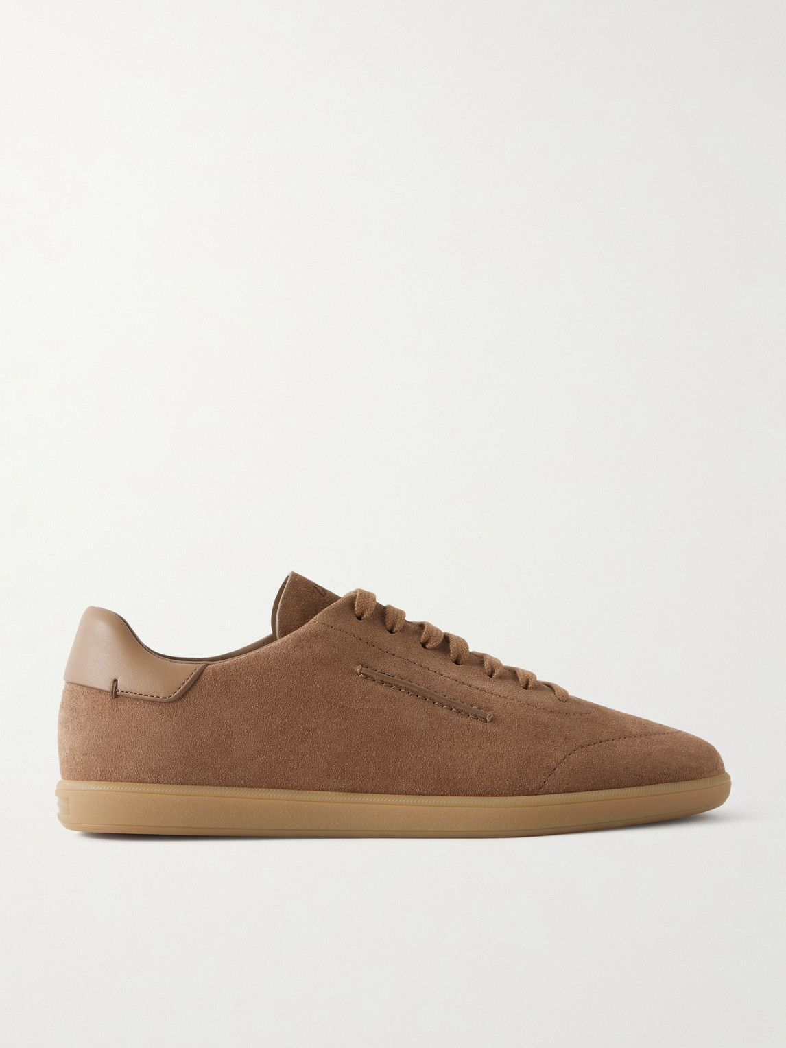 Zegna 232 Leather-Trimmed Suede Sneakers - Men