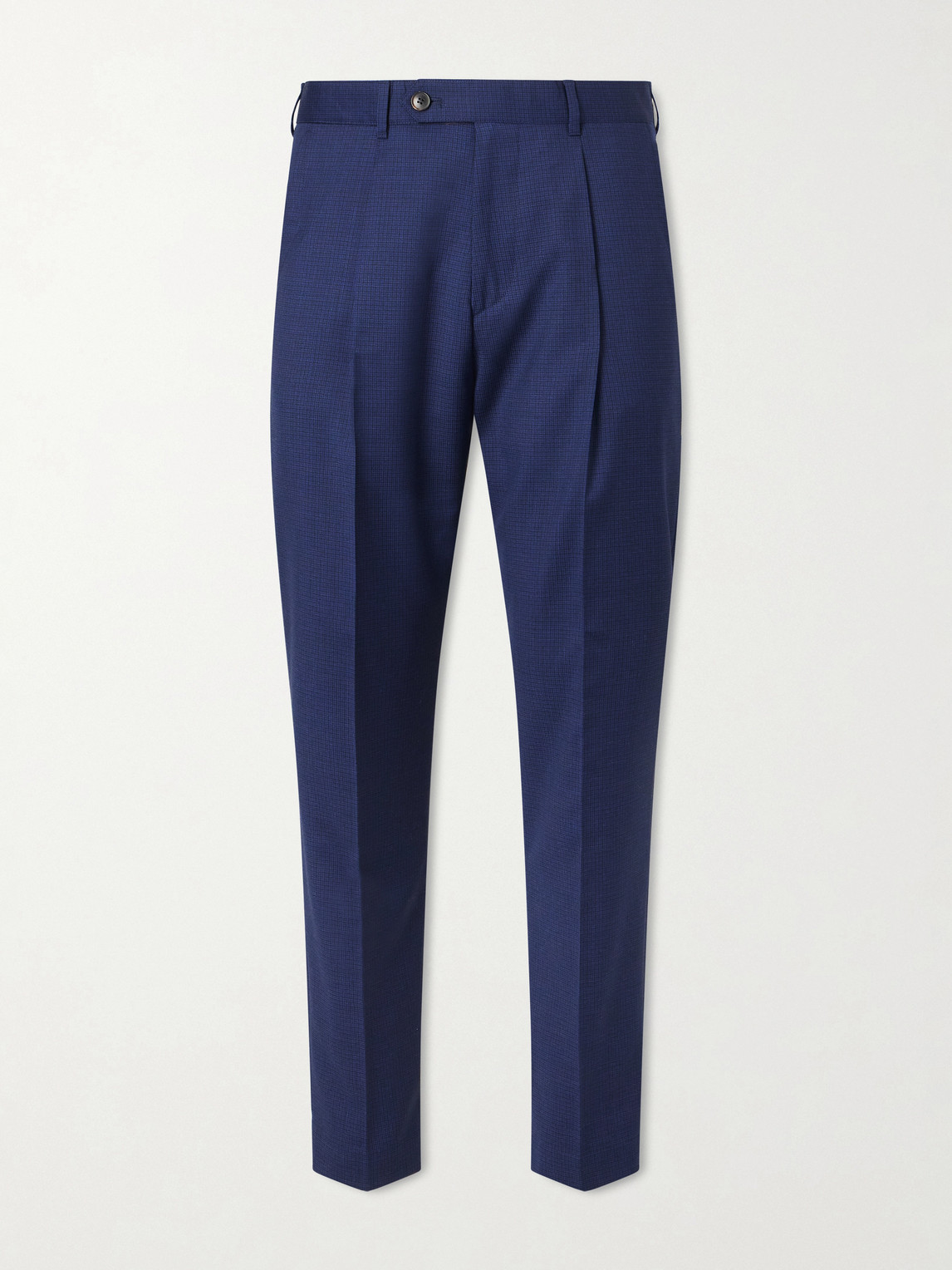 Paul Smith Tapered Pleated Checked Wool Trousers UK/US 30