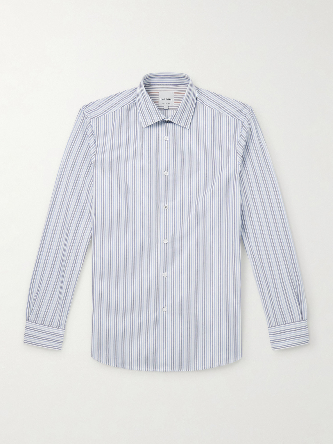 Paul Smith Slim-Fit Striped Cotton-Poplin Shirt - Men