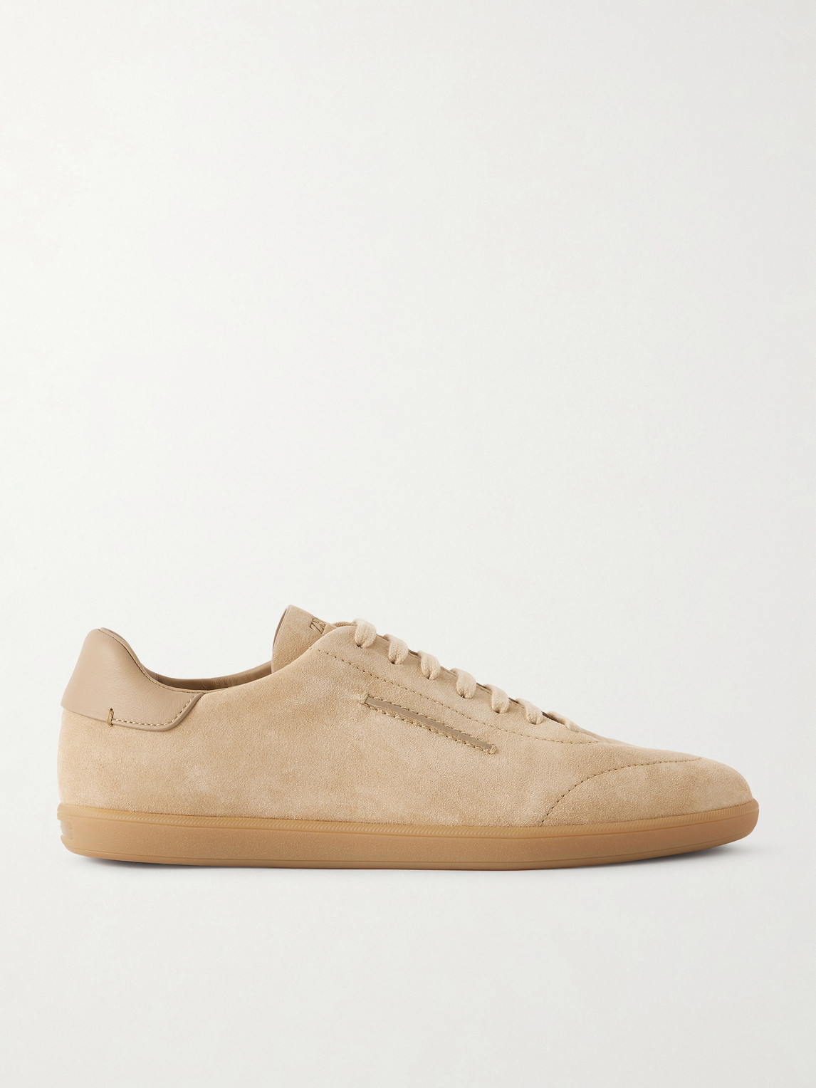 Zegna 232 Leather-Trimmed Suede Sneakers - Men