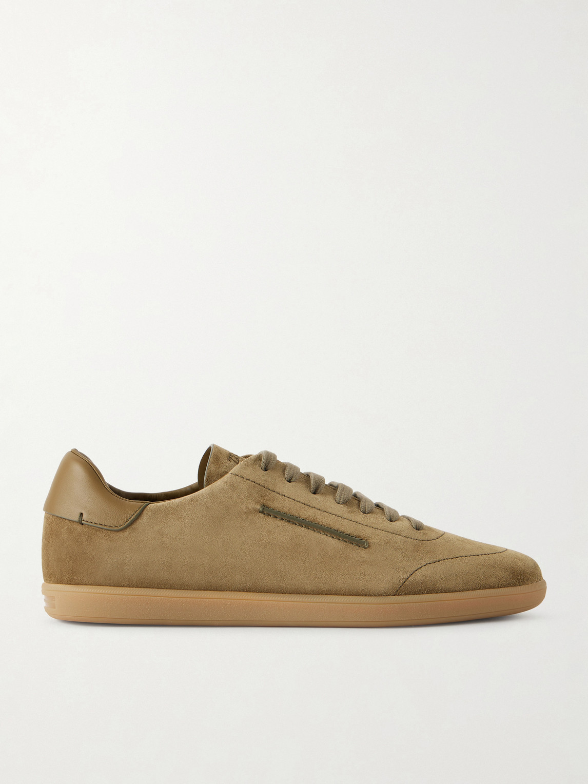 Zegna 232 Leather-Trimmed Suede Sneakers - Men