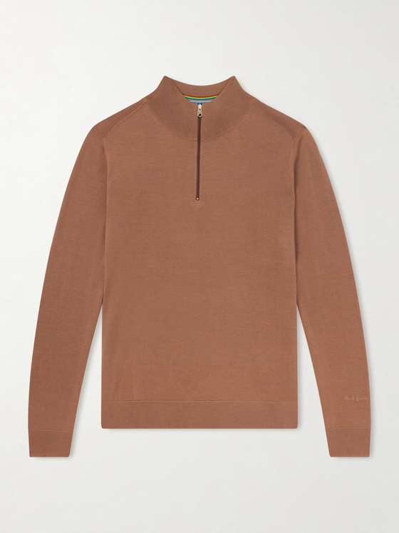 Paulsmith Merino Wool Half-Zip Sweater