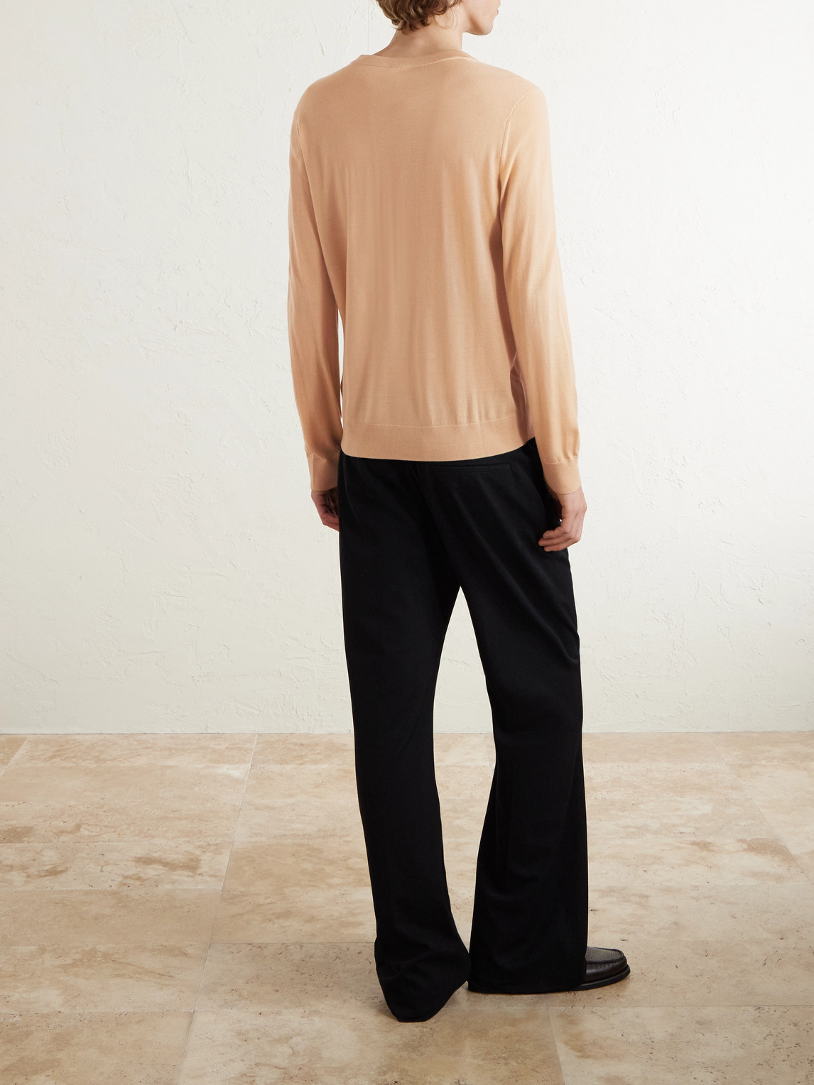 Paul Smith Logo-embroidered Merino Wool Sweater In Multi