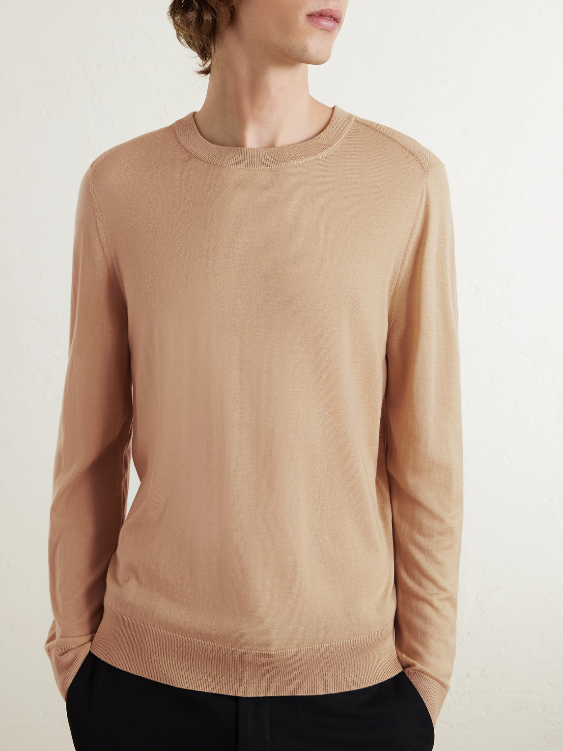 Paul Smith Logo-embroidered Merino Wool Sweater In Multi