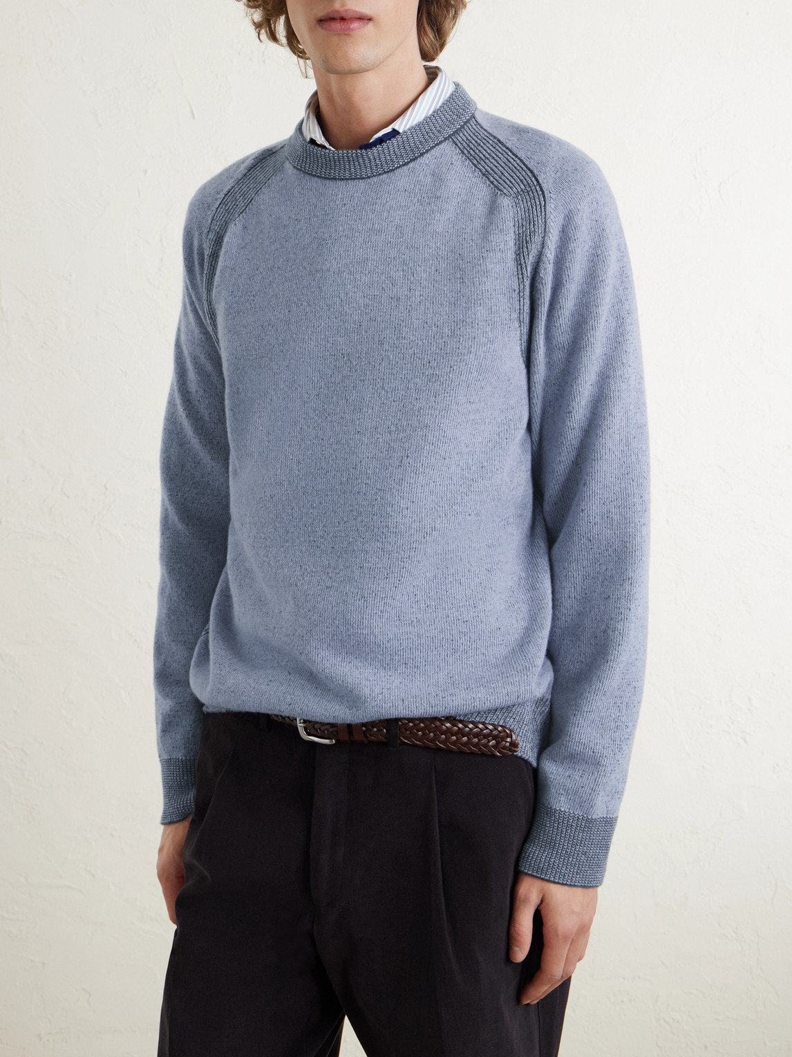 Paul Smith Ribbed Wool Sweater In Multi