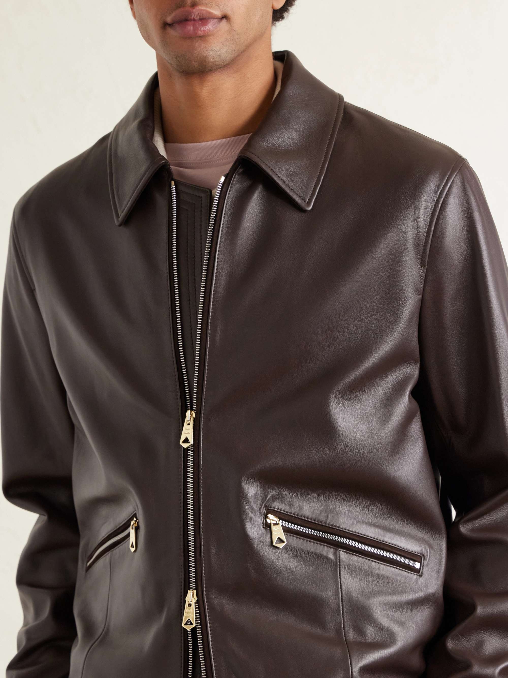 Paul Smith パリコレ　レザージャケット PAUL SMITH Leather Jacket for Men | MR PORTER