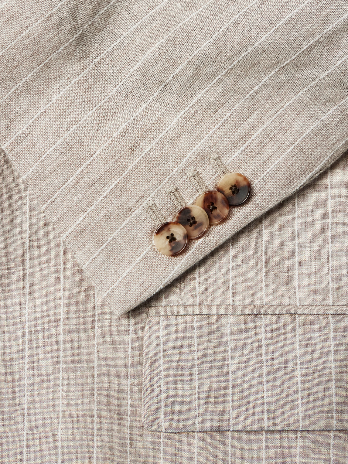 Mr P. - Striped Linen Suit Jacket