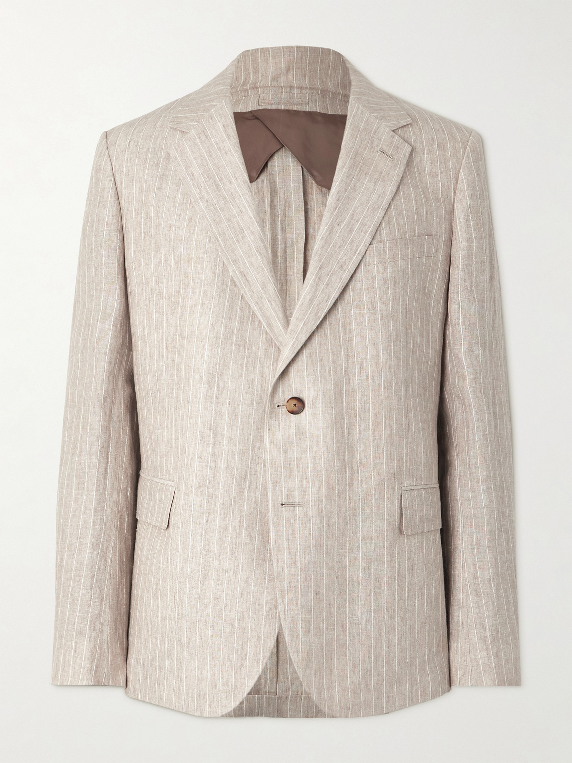 MR P. Striped Linen Suit Jacket - Men