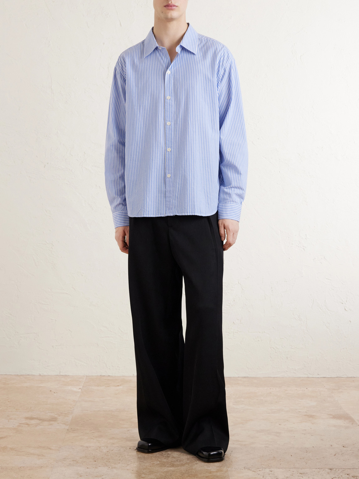Generous Striped Cotton Shirt