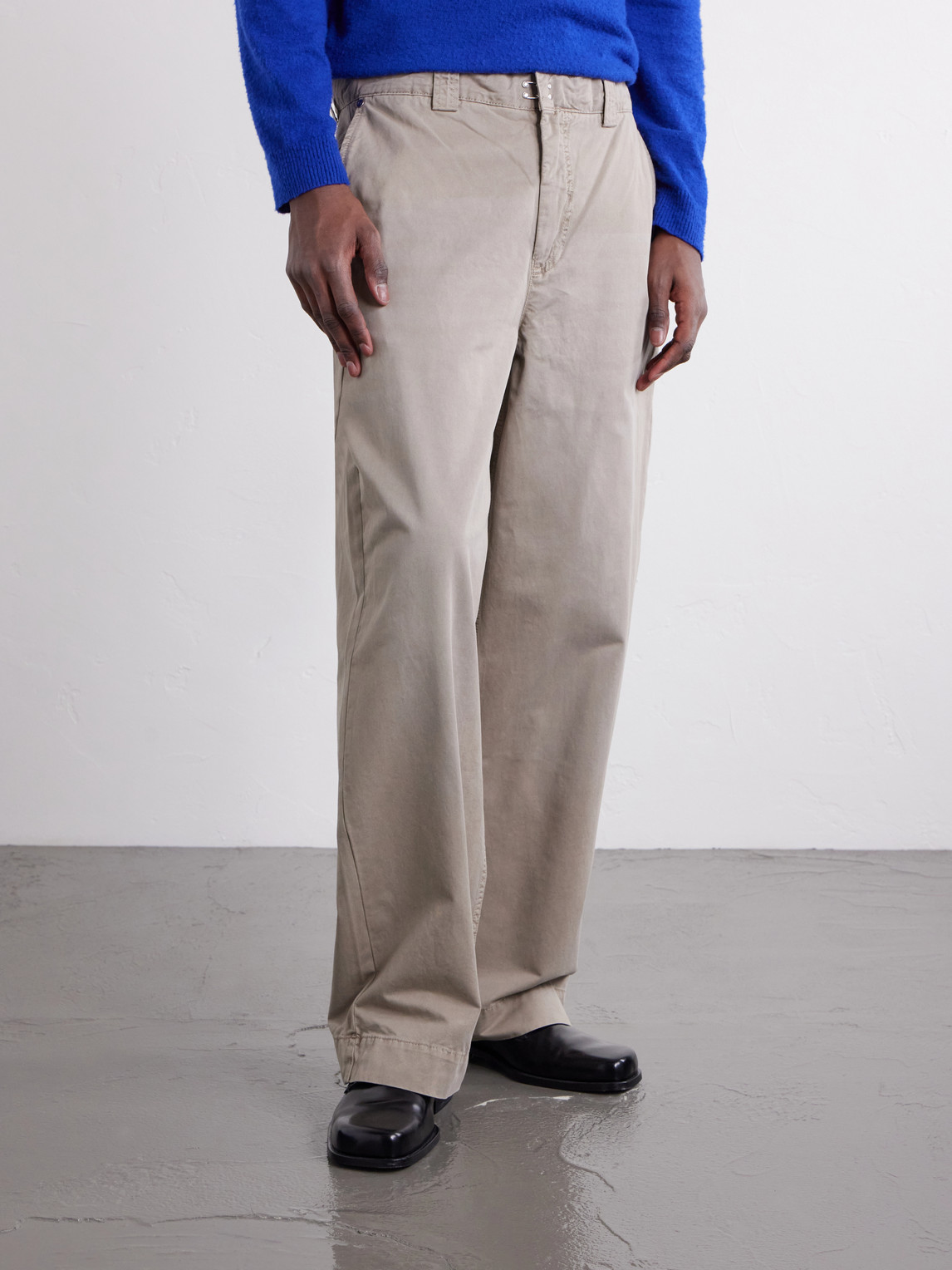  Mfpen - Comission Straight-leg Cotton Trousres - Men - Neutrals - M 
