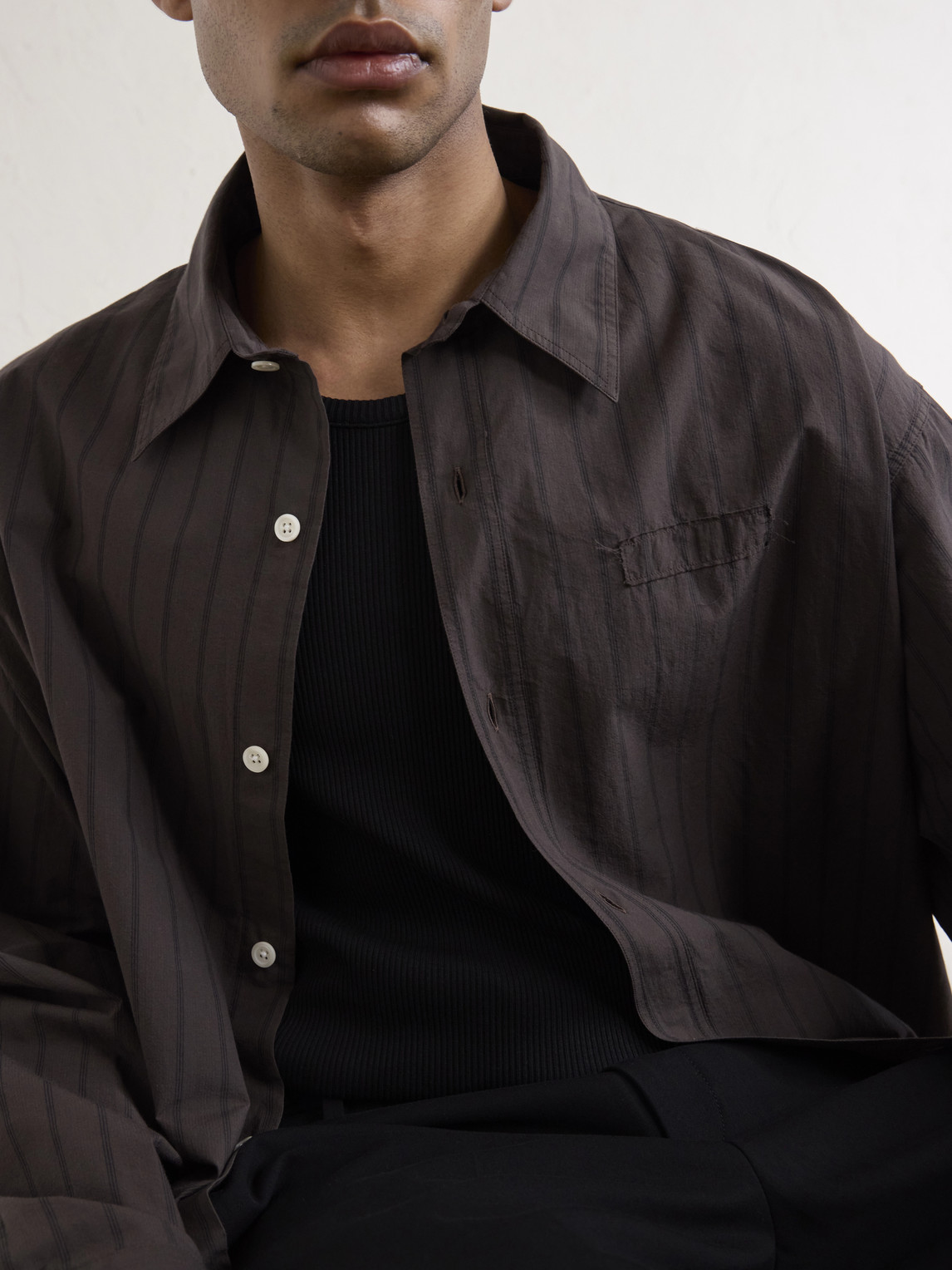 Essay Pinstriped Cotton Shirt