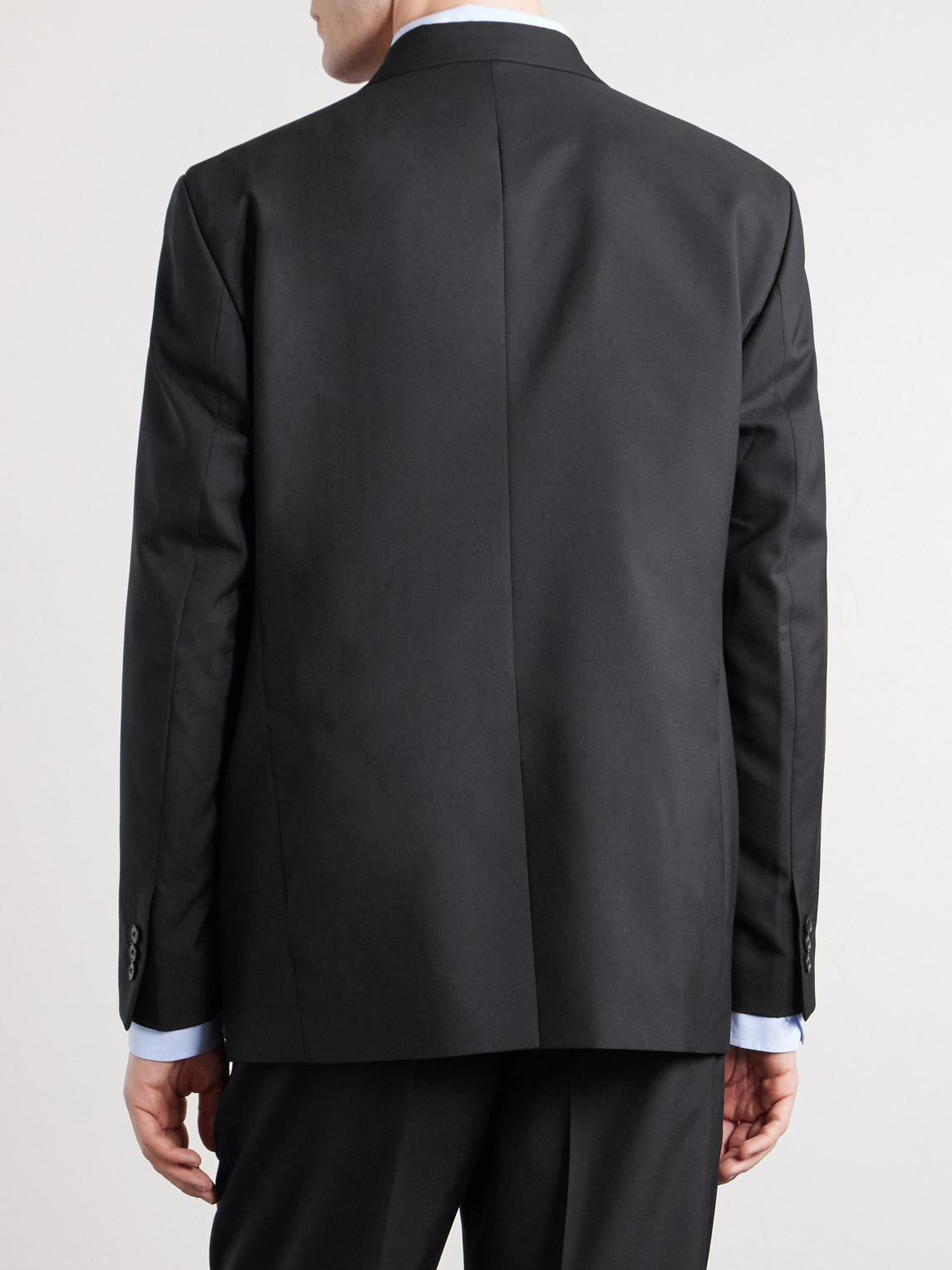 Mfpen Double Breasted Wool Jacket In Black
