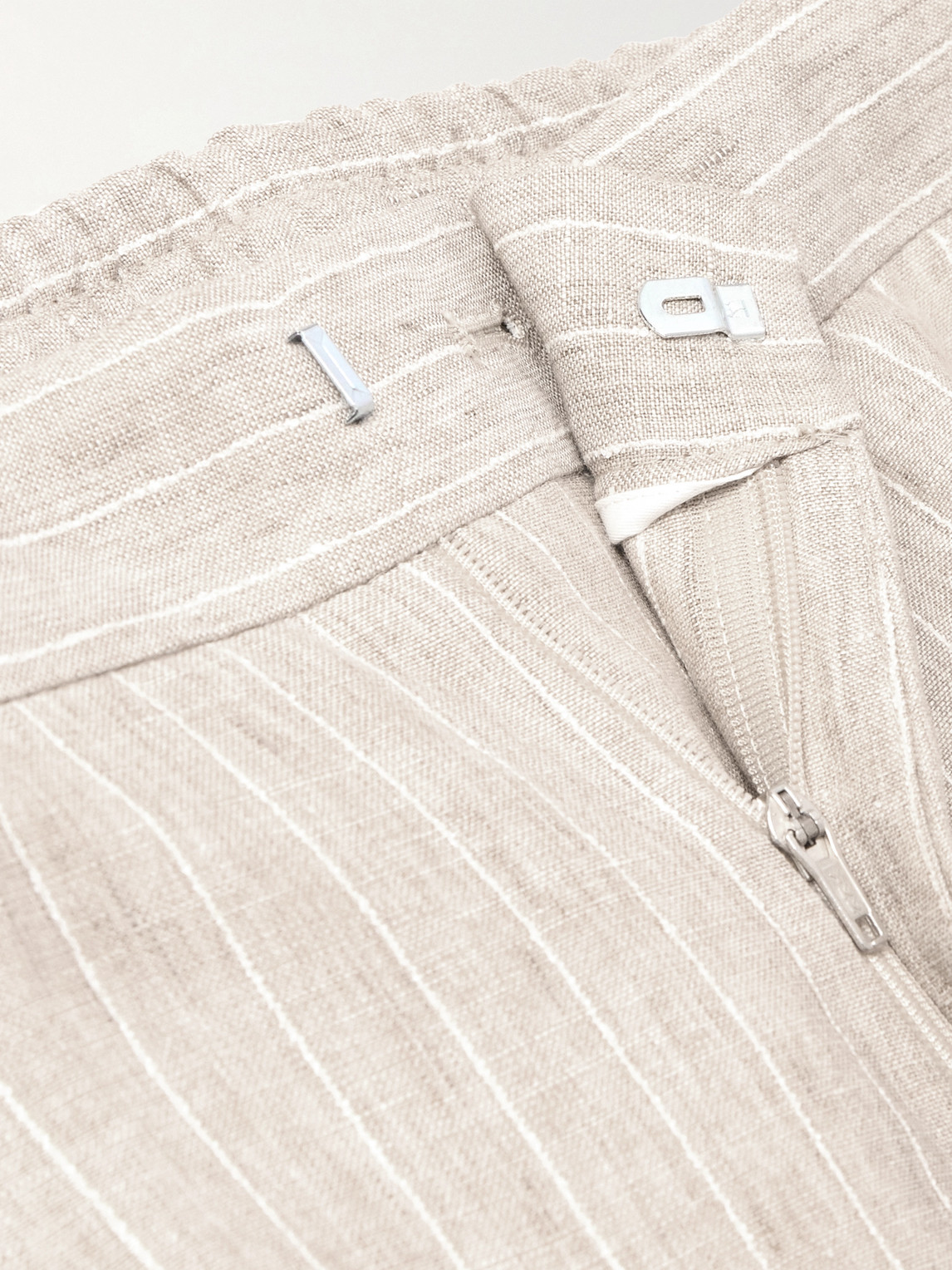 Mr P. - James Straight-Leg Striped Linen Suit Trousers