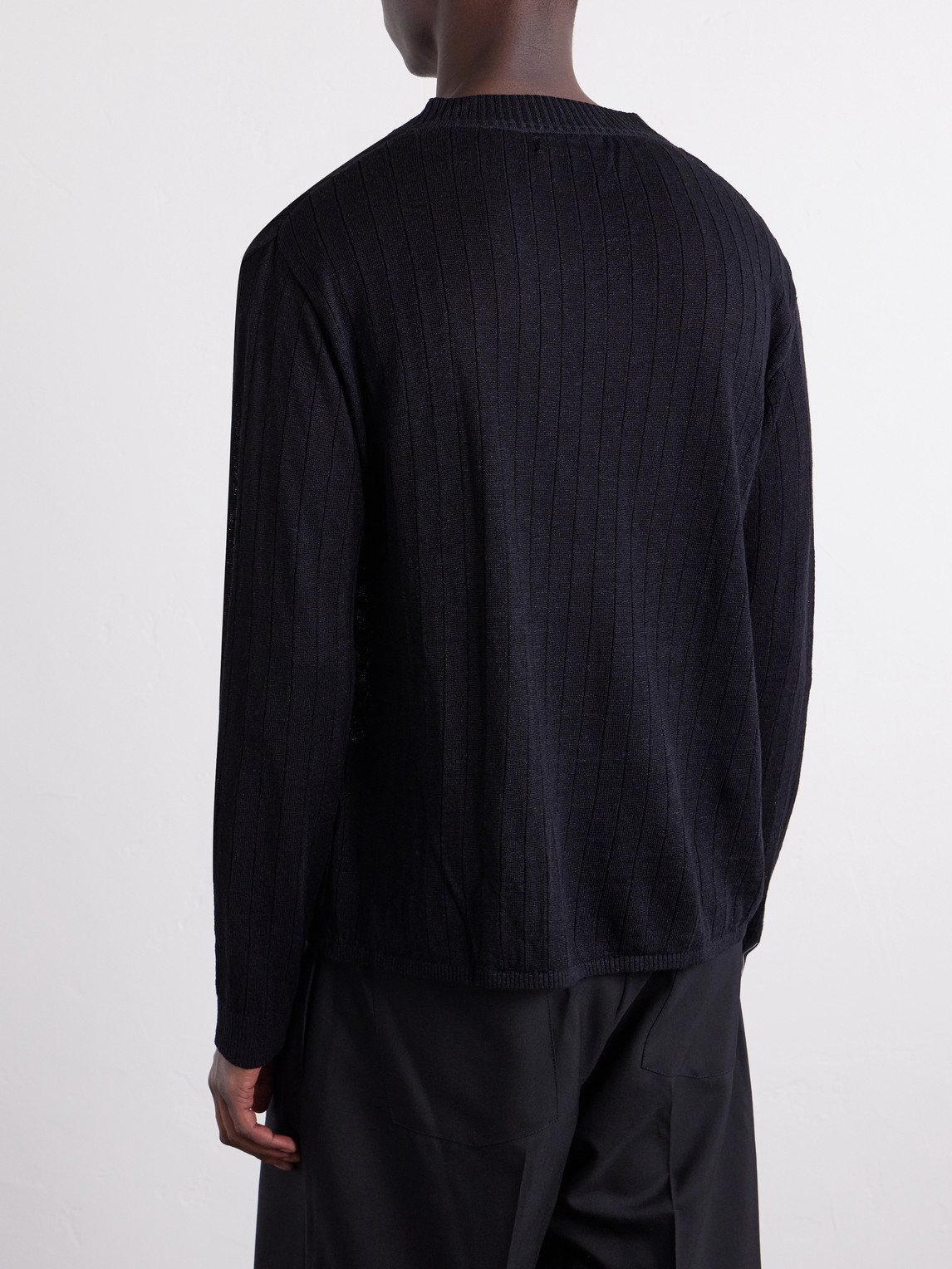  Mfpen - Linen-blend Sweater - Men - Black - S 
