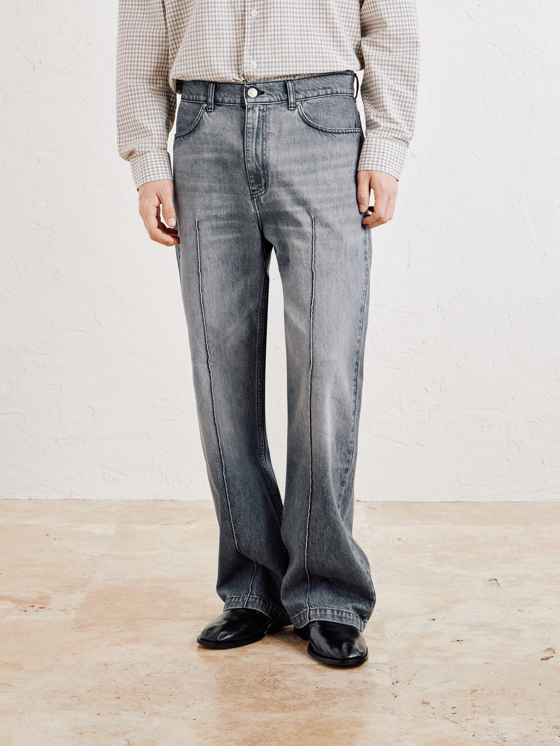  Mfpen - Ceremony Straight-leg Organic Jeans - Men - Gray - L 