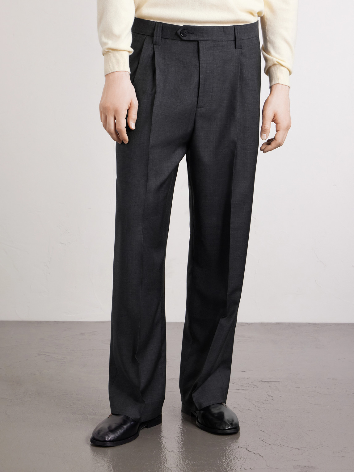  Mfpen - Classic Wool Trousers - Men - Gray - S 