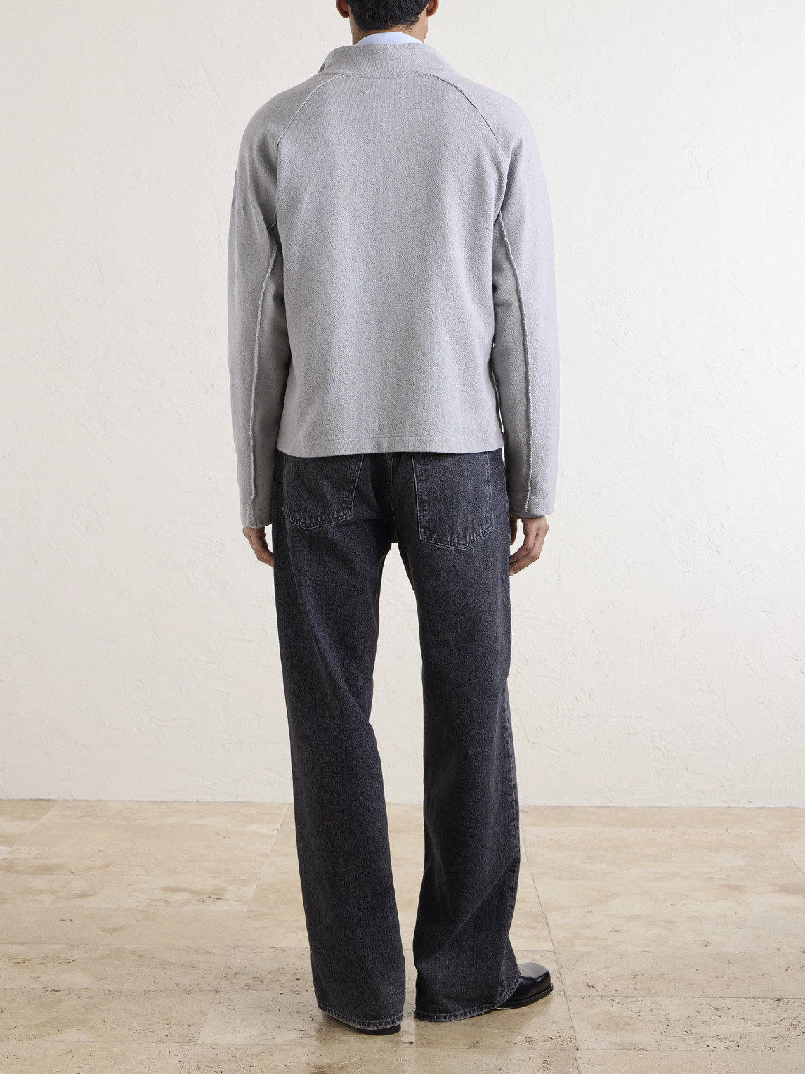  Mfpen - Leisure Organic Cotton Zip-up Sweater - Men - Gray - Xs 