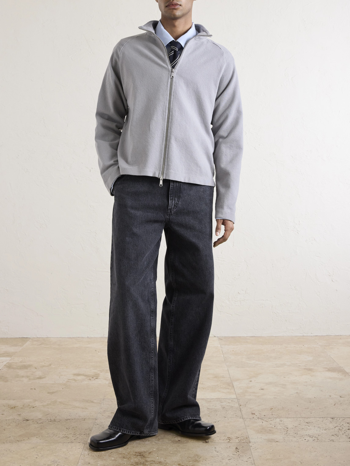 Leisure Organic Cotton Zip-Up Sweater
