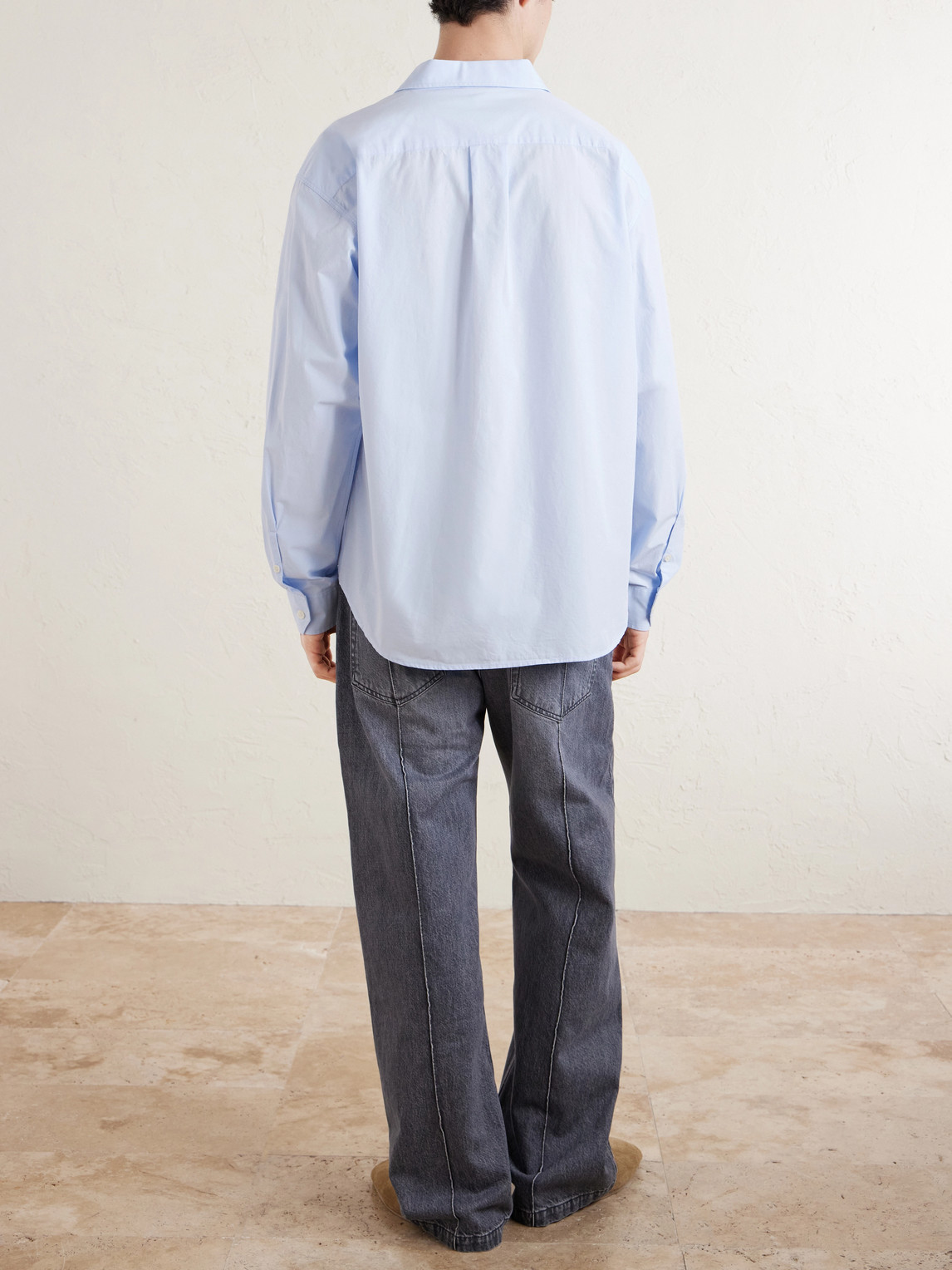  Mfpen - Generous Organic Cotton-poplin Shirt - Men - Blue - S 