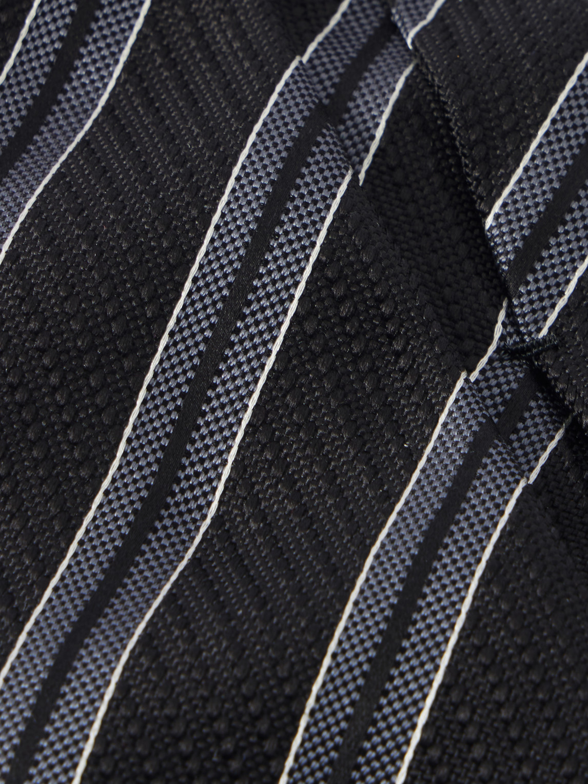  Mfpen - Banquet 7cm Striped Silk-jacquard Tie - Men - Gray 