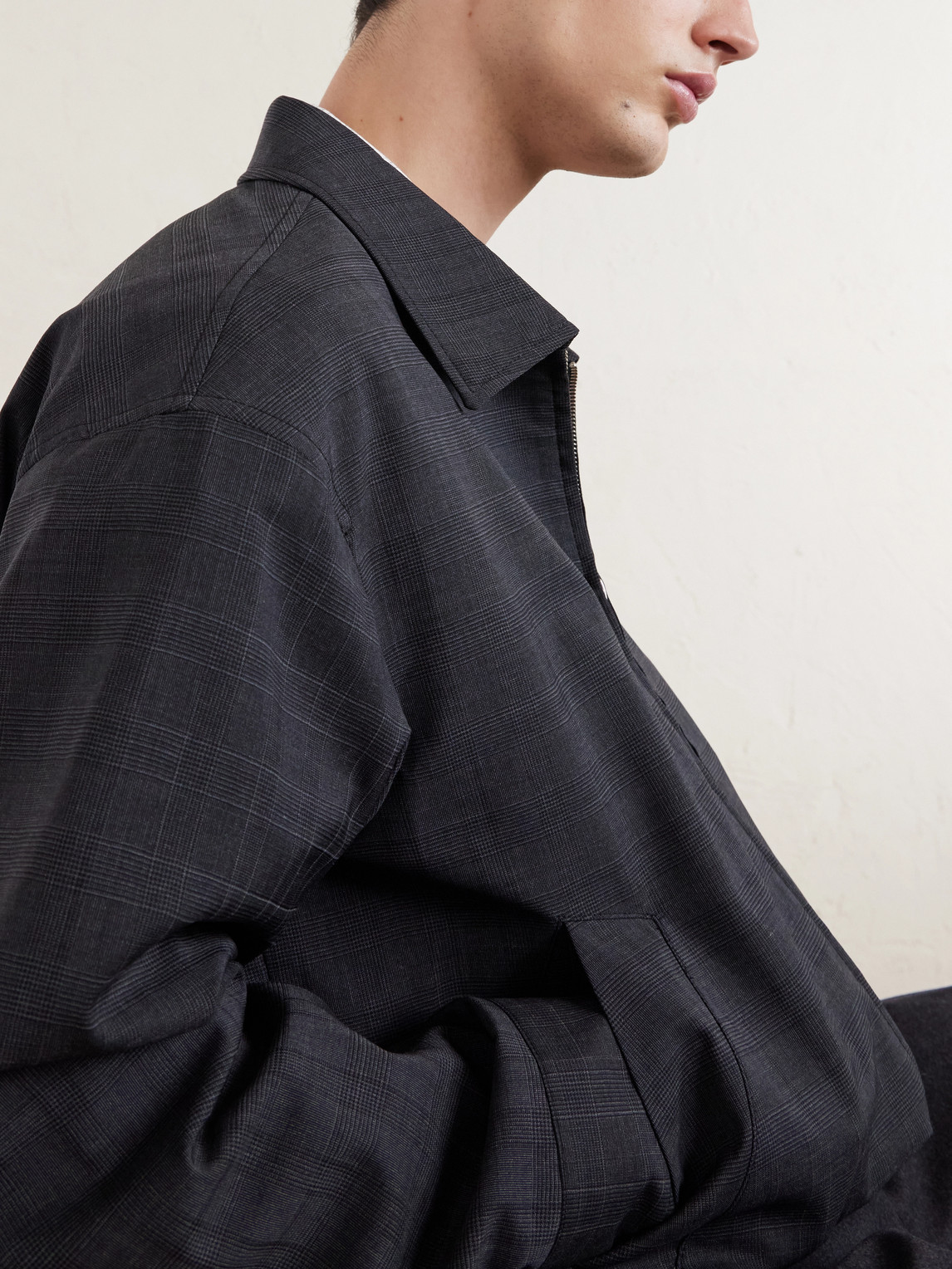 Mail Prince Of Wales Checked Wool-Twill Jacket