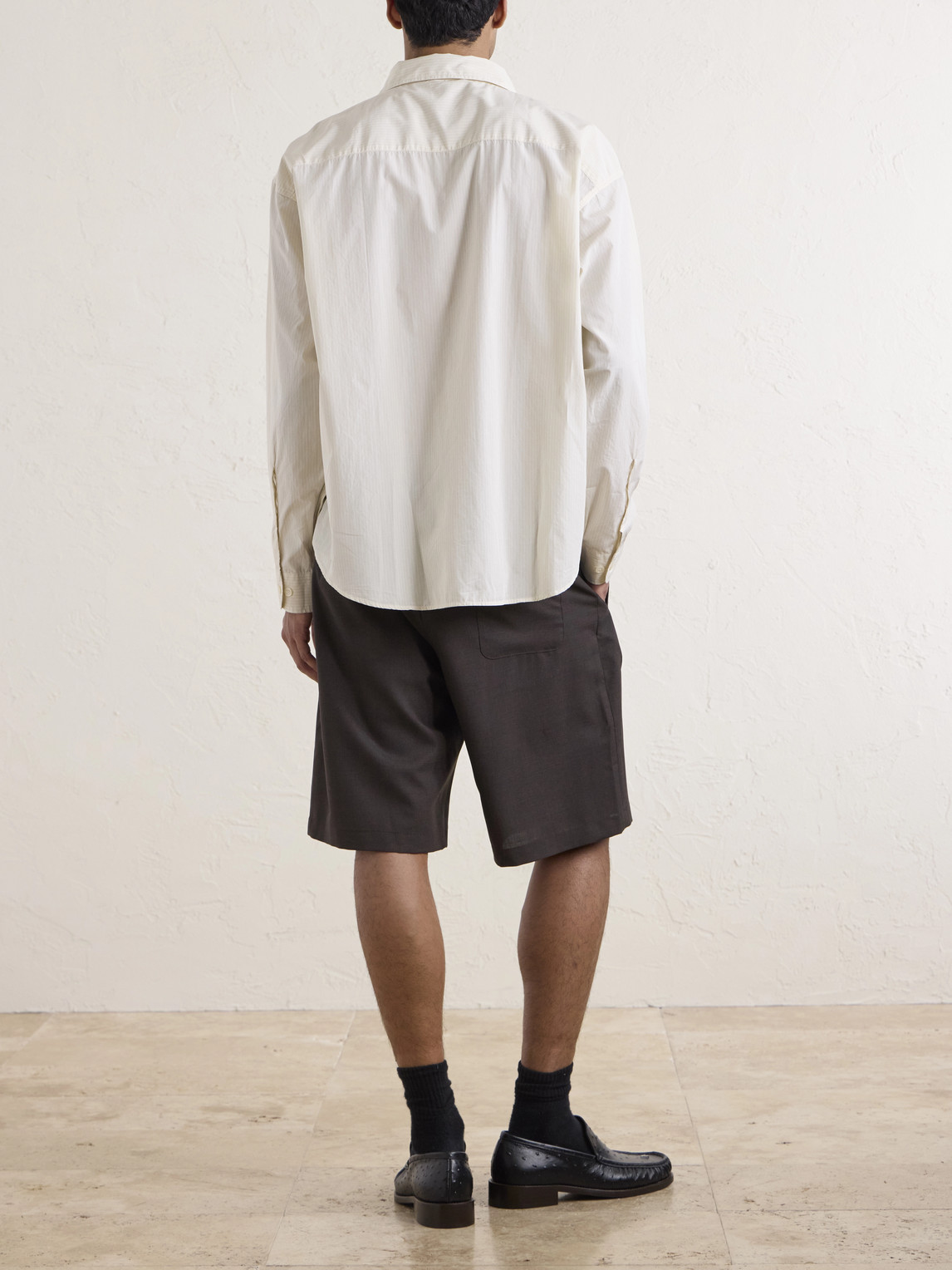 Mfpen - Exact Striped Cotton Shirt - Men - Neutrals - S 