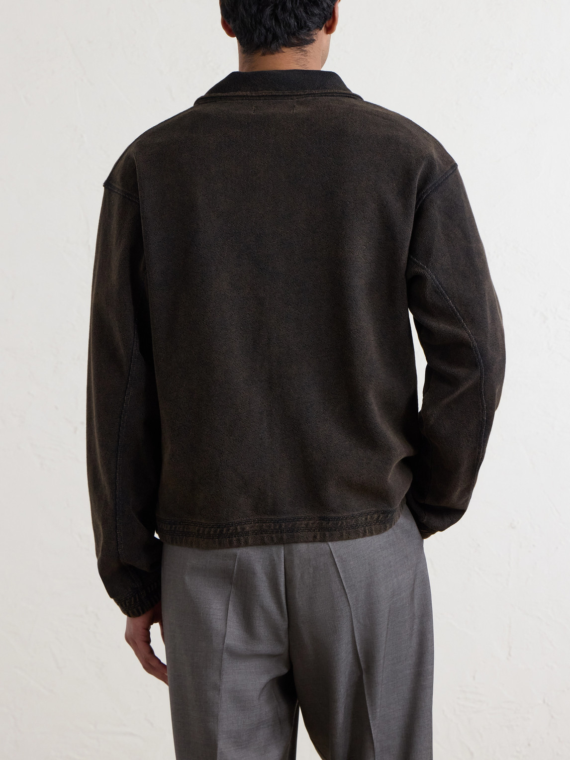 Covet Cotton-Jersey Zip-Up Sweatshirt