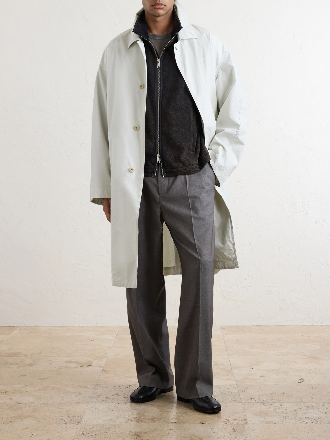 Covet Cotton-Jersey Zip-Up Sweatshirt